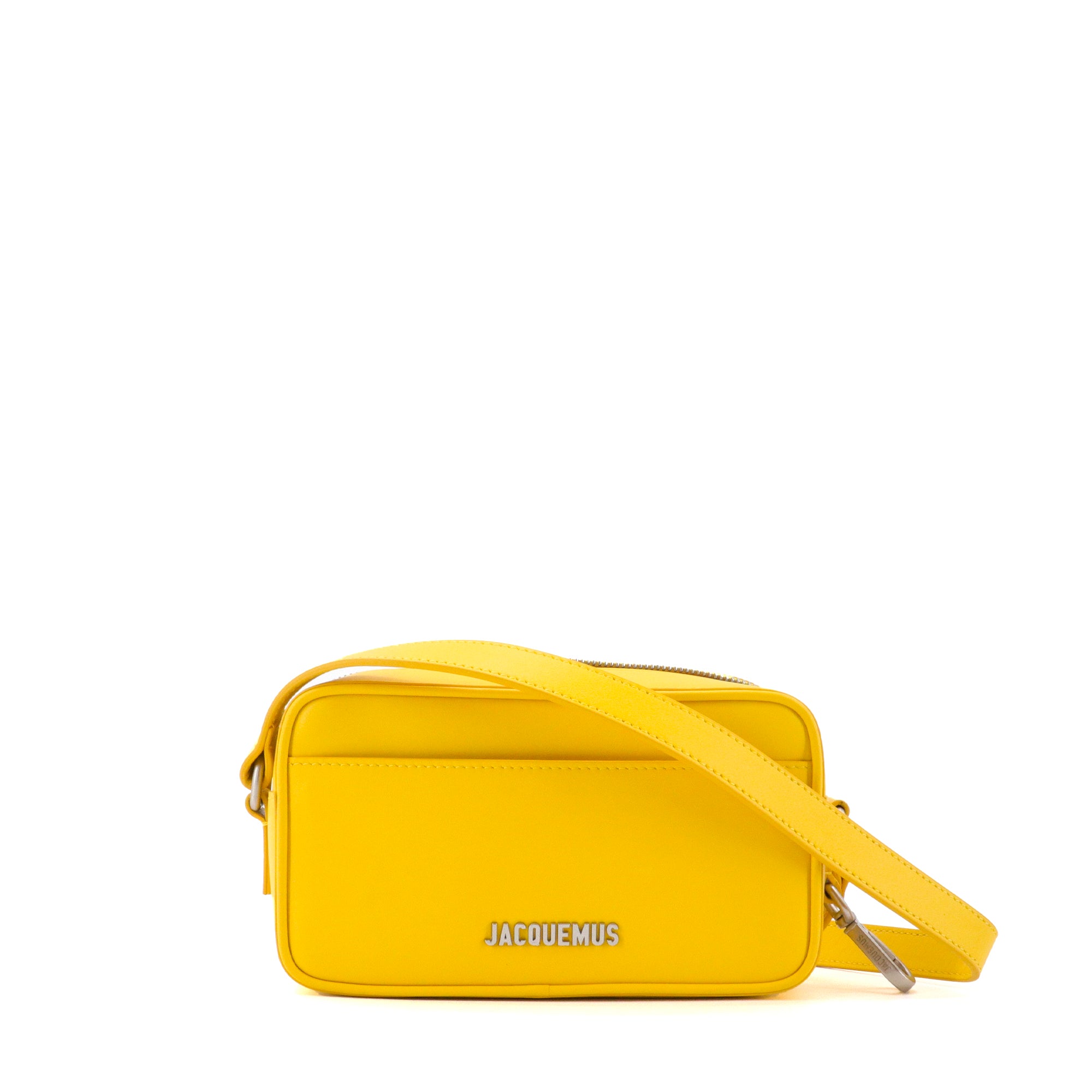 JACQUEMUS - Sac à bandoulière Le Baneto Jacquemus en cuir jaune