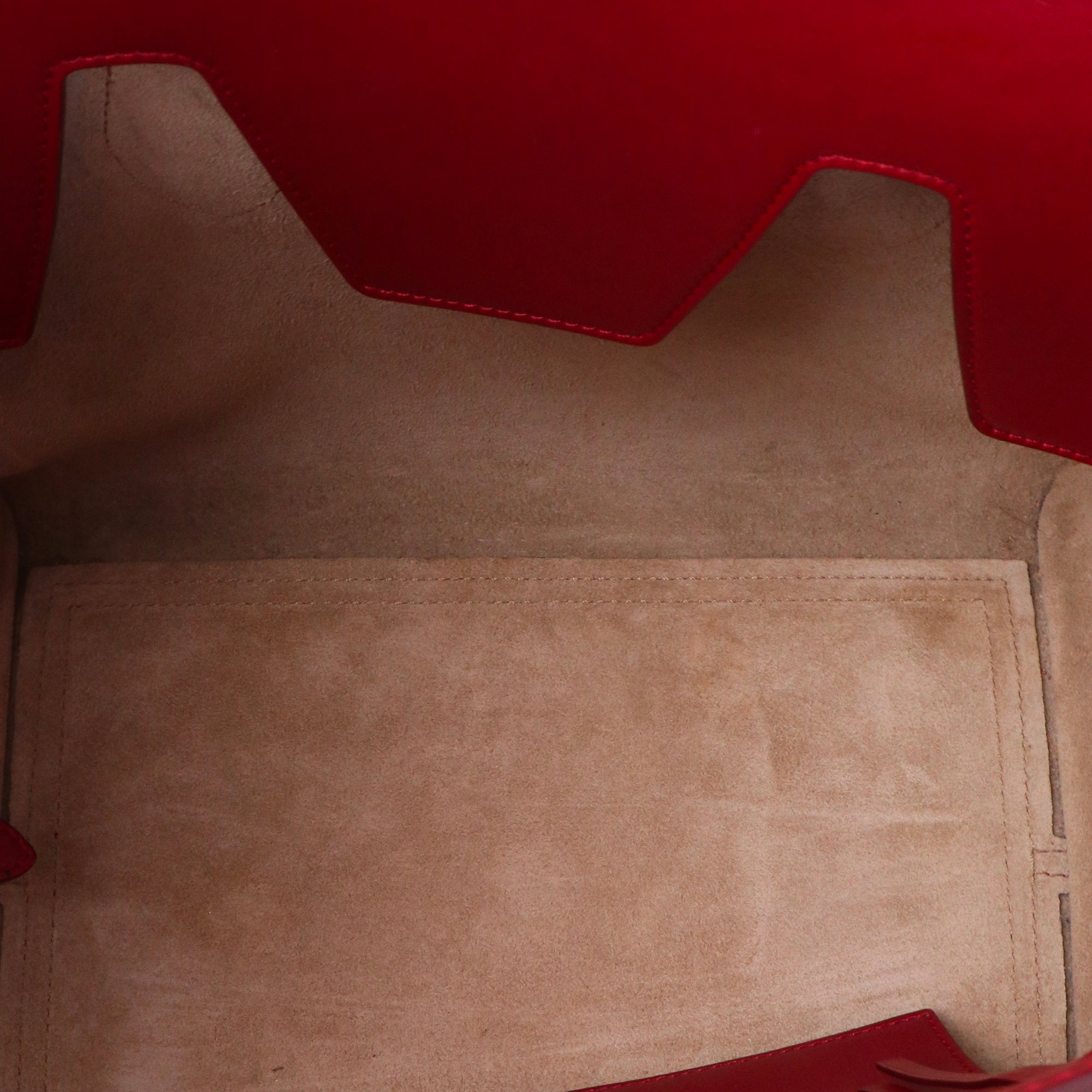 CELINE - Sac à main Tie Celine en cuir bordeaux