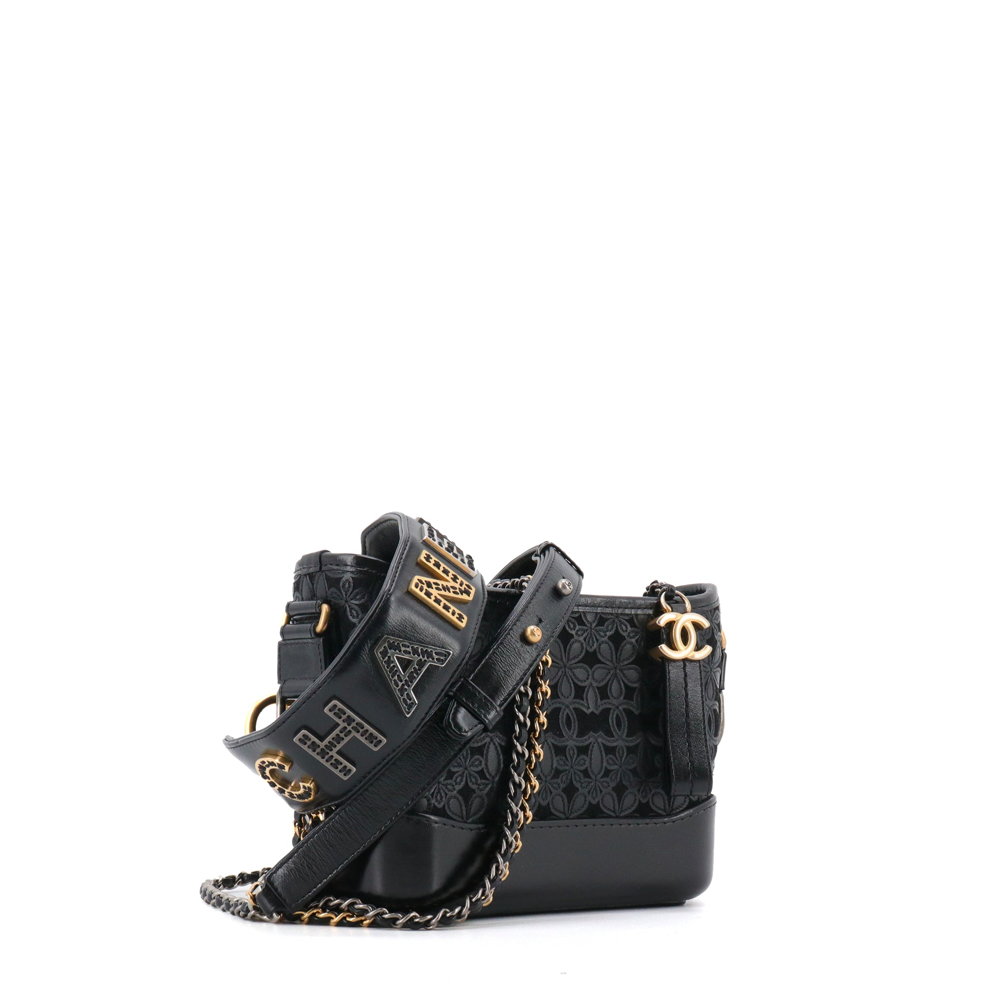 CHANEL - Sac à bandoulière Gabrielle Mini Édition Limitée Chanel en cuir et toile noire