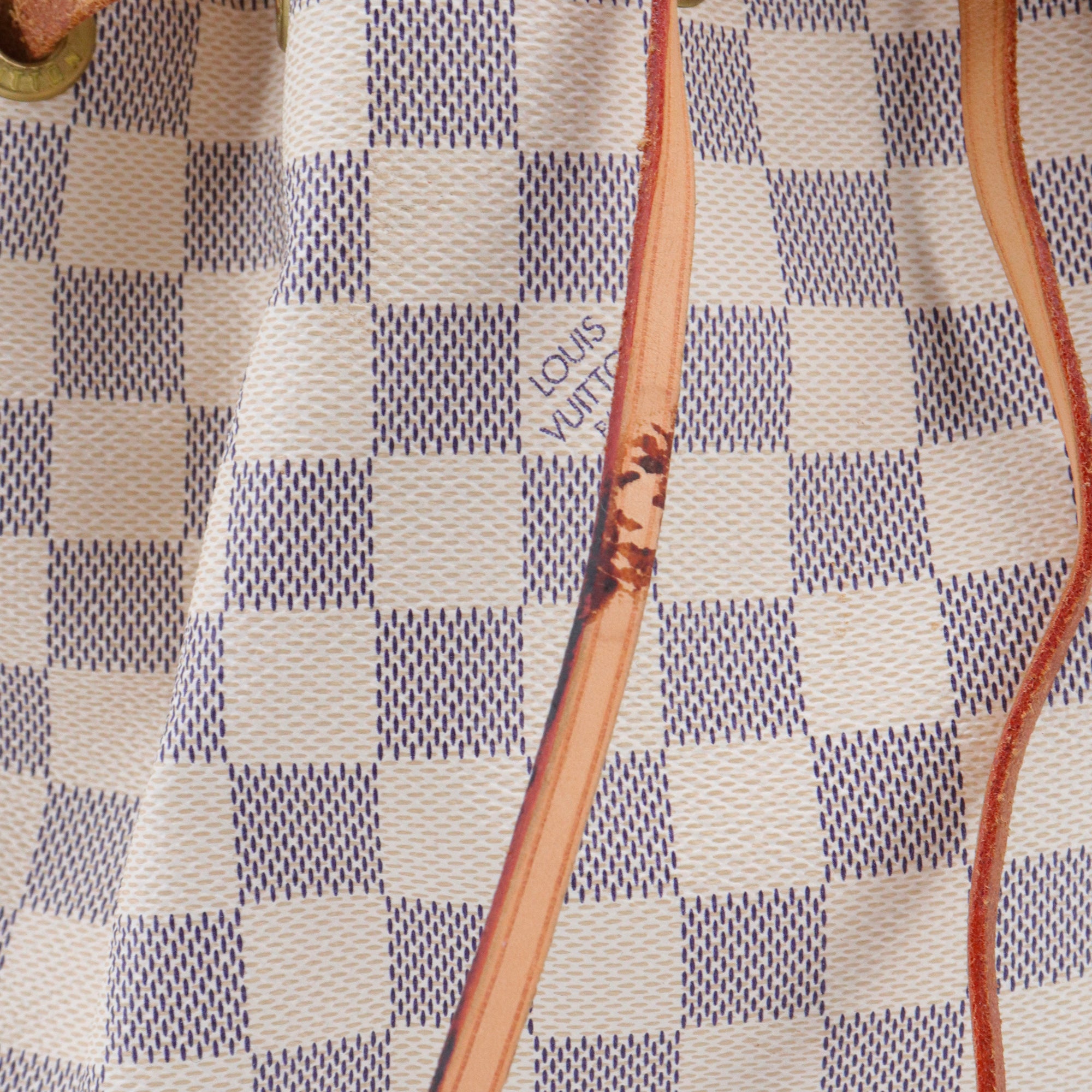 LOUIS VUITTON - Sac à épaule Noé Louis Vuitton en toile damier azur