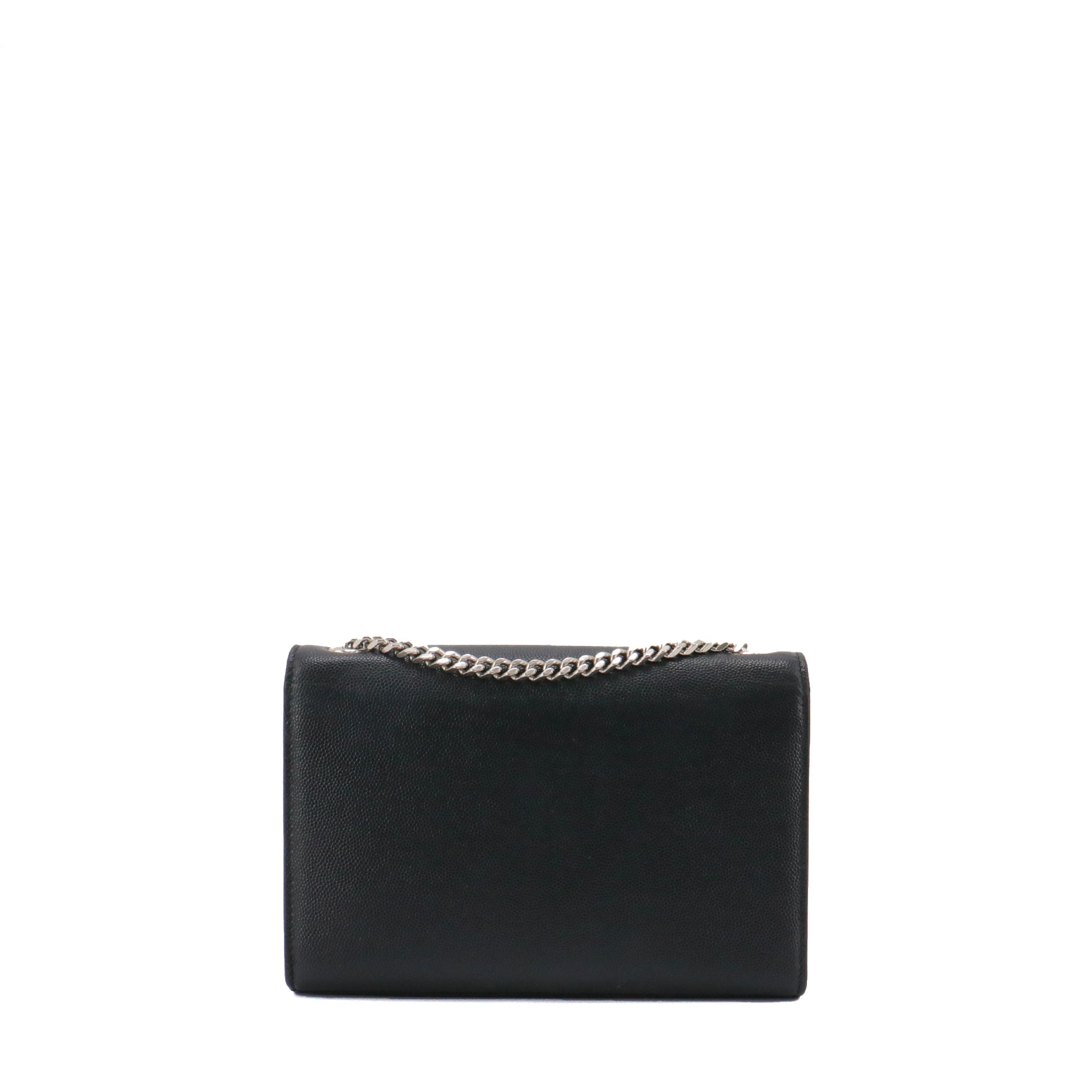 SAINT LAURENT - Sac à bandoulière Kate Small Saint Laurent en cuir grainé noir