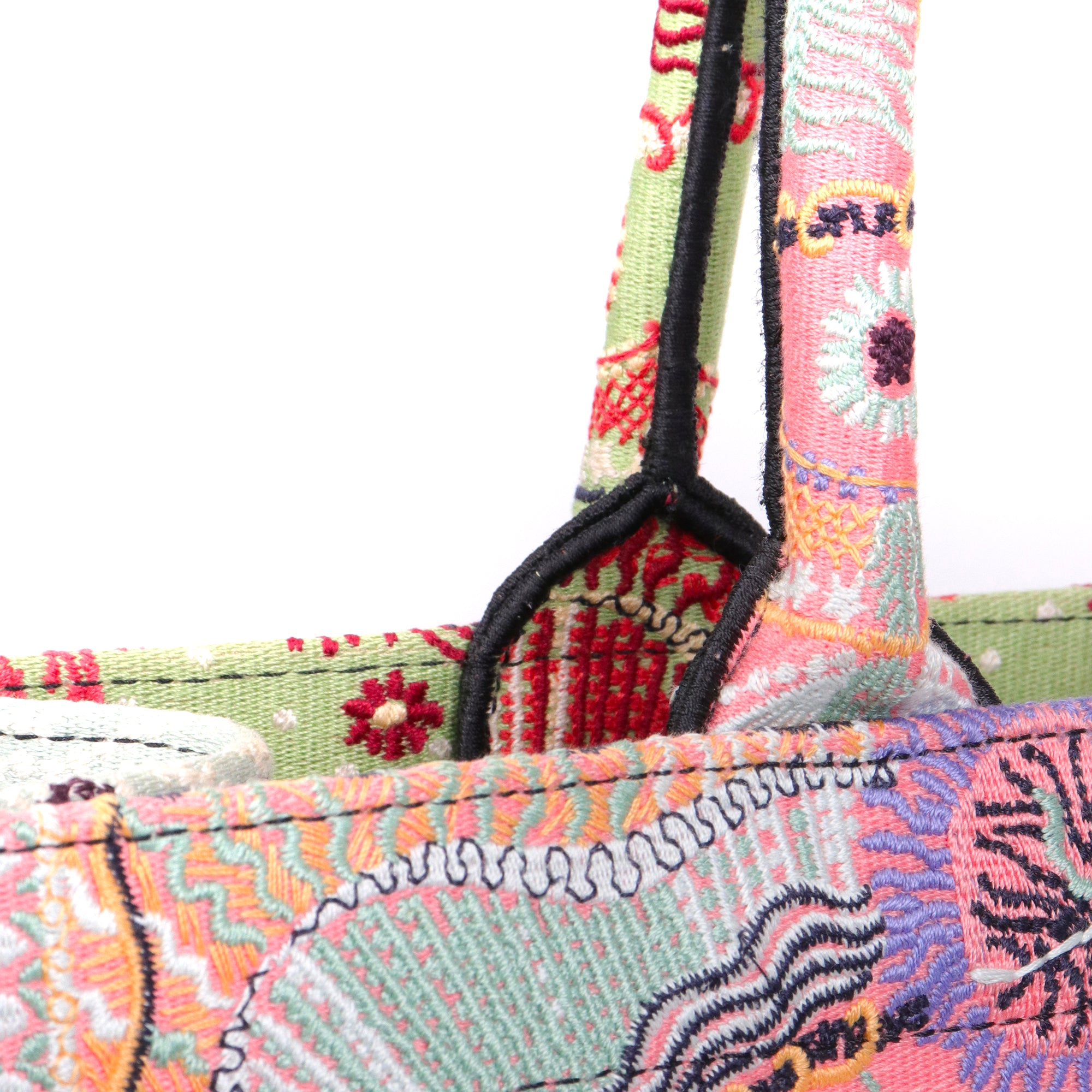 DIOR - Sac cabas Book Tote Large Pink Cruise Dior en toile multicolore