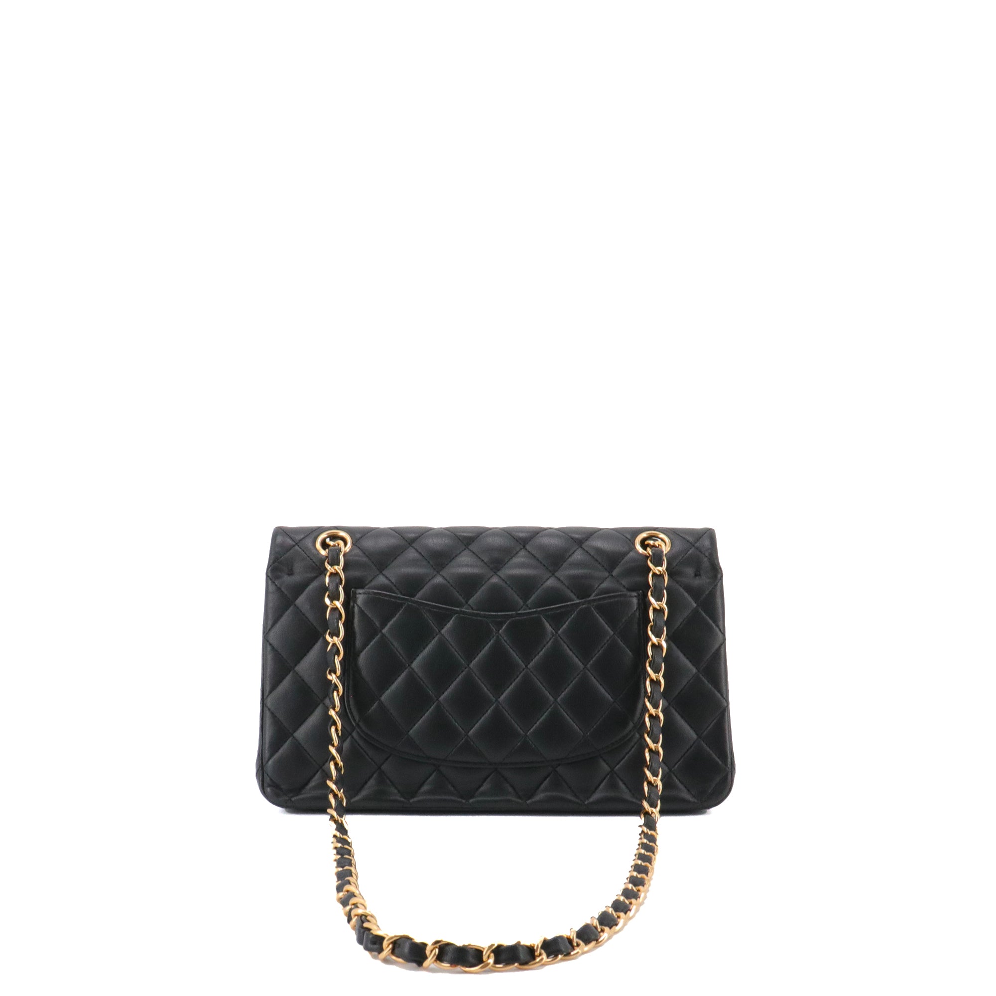 CHANEL - Sac à main Classique/Timeless 11.12 Chanel en cuir lisse noir