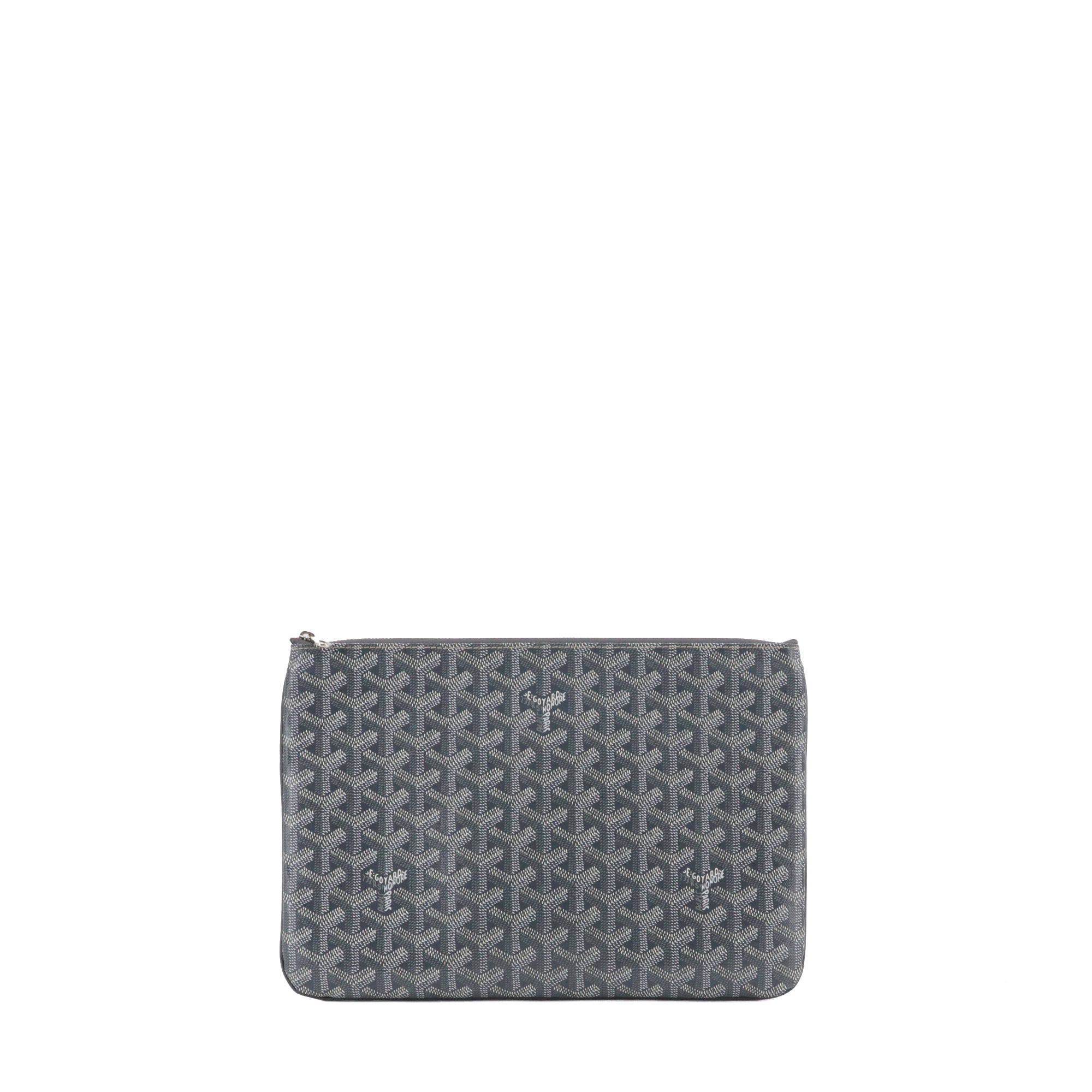 GOYARD - Pochette Sénat MM Goyard en toile goyardine grise