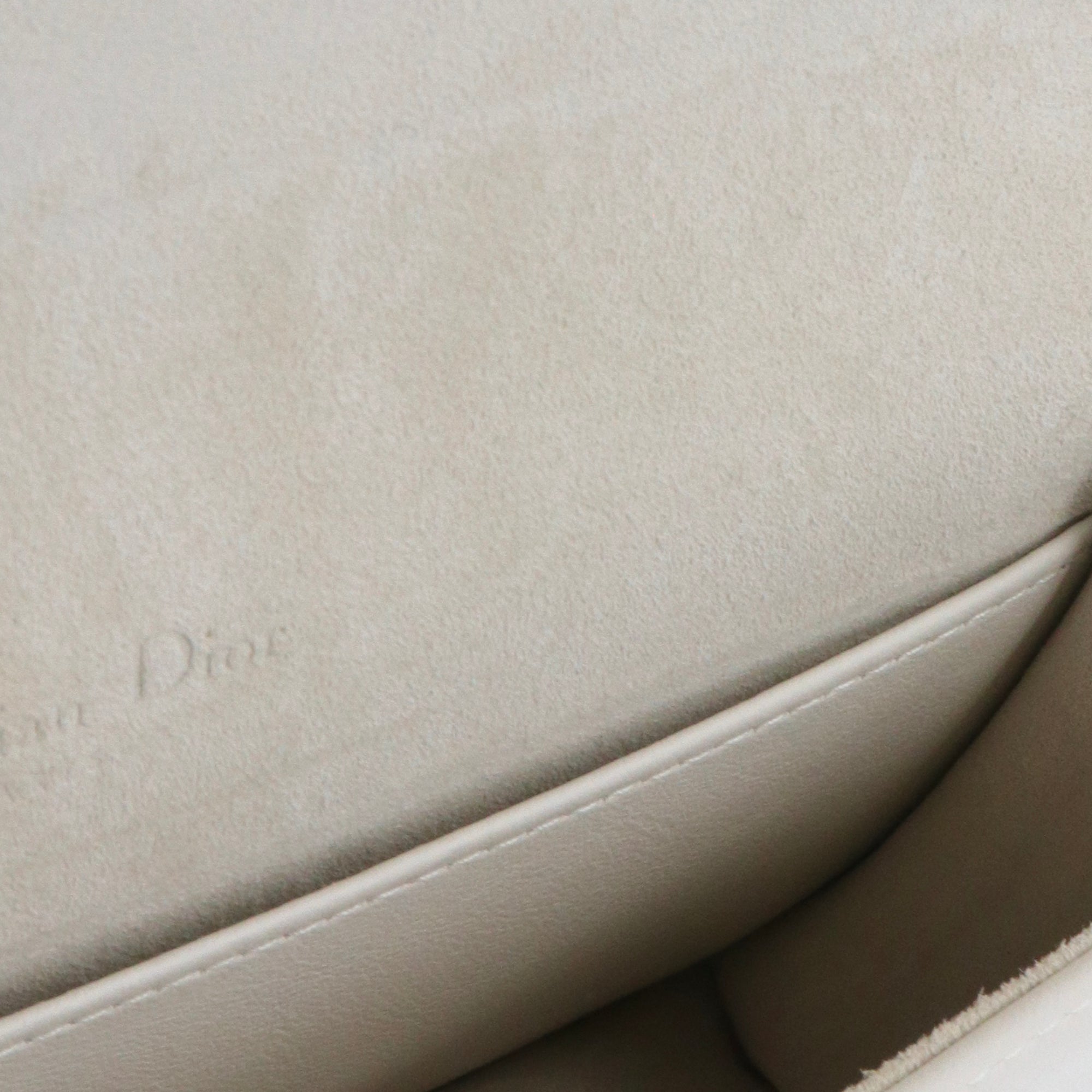 DIOR - Wallet On Chain Dioramour Dior en cuir à pois rouge et blanc
