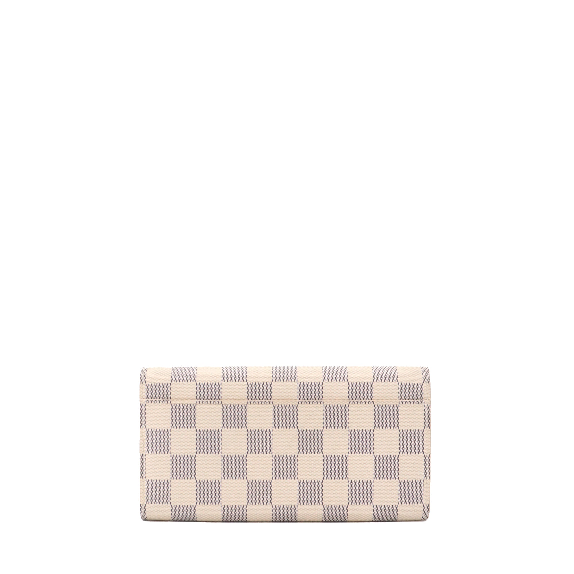 LOUIS VUITTON - Portefeuille Sarah Louis Vuitton en toile damier azur