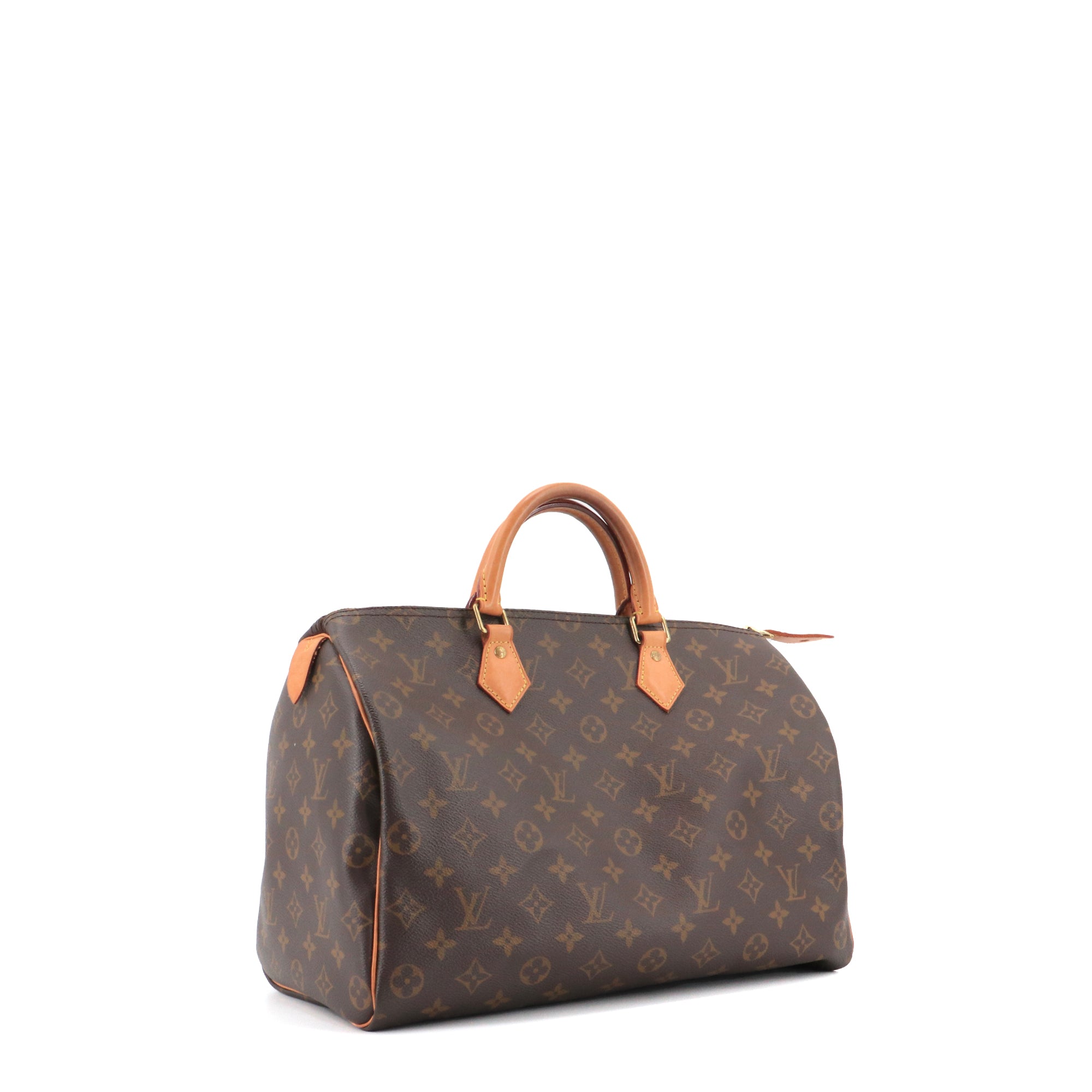 LOUIS VUITTON - Sac à main Speedy 35 Louis Vuitton en toile monogrammée
