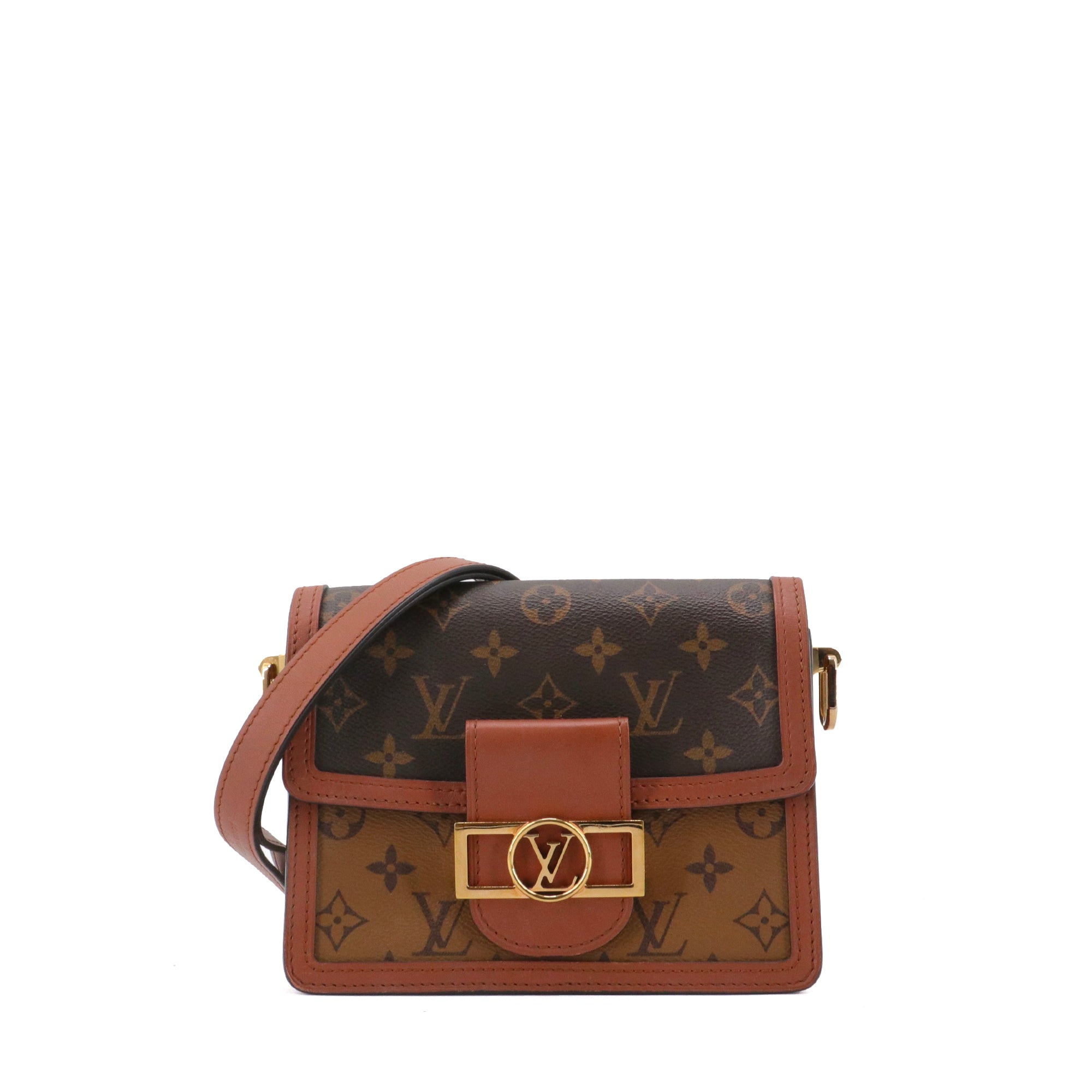 LOUIS VUITTON - Sac à bandoulière Dauphine mini Louis Vuitton en toile monogrammée