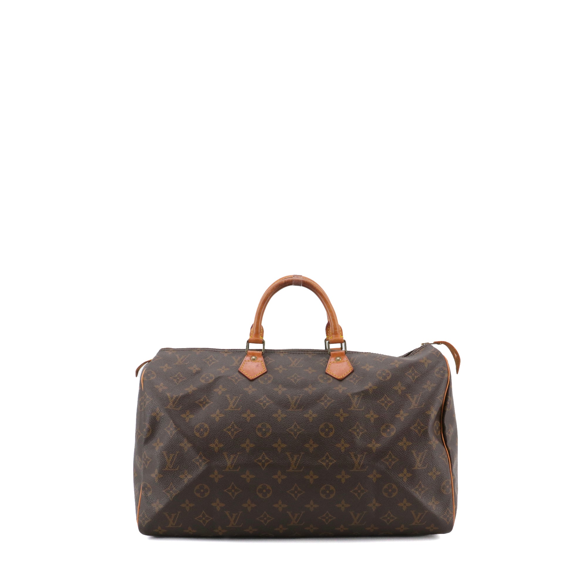 LOUIS VUITTON - Sac à main Speedy 40 Louis Vuitton en toile monogrammée vintage