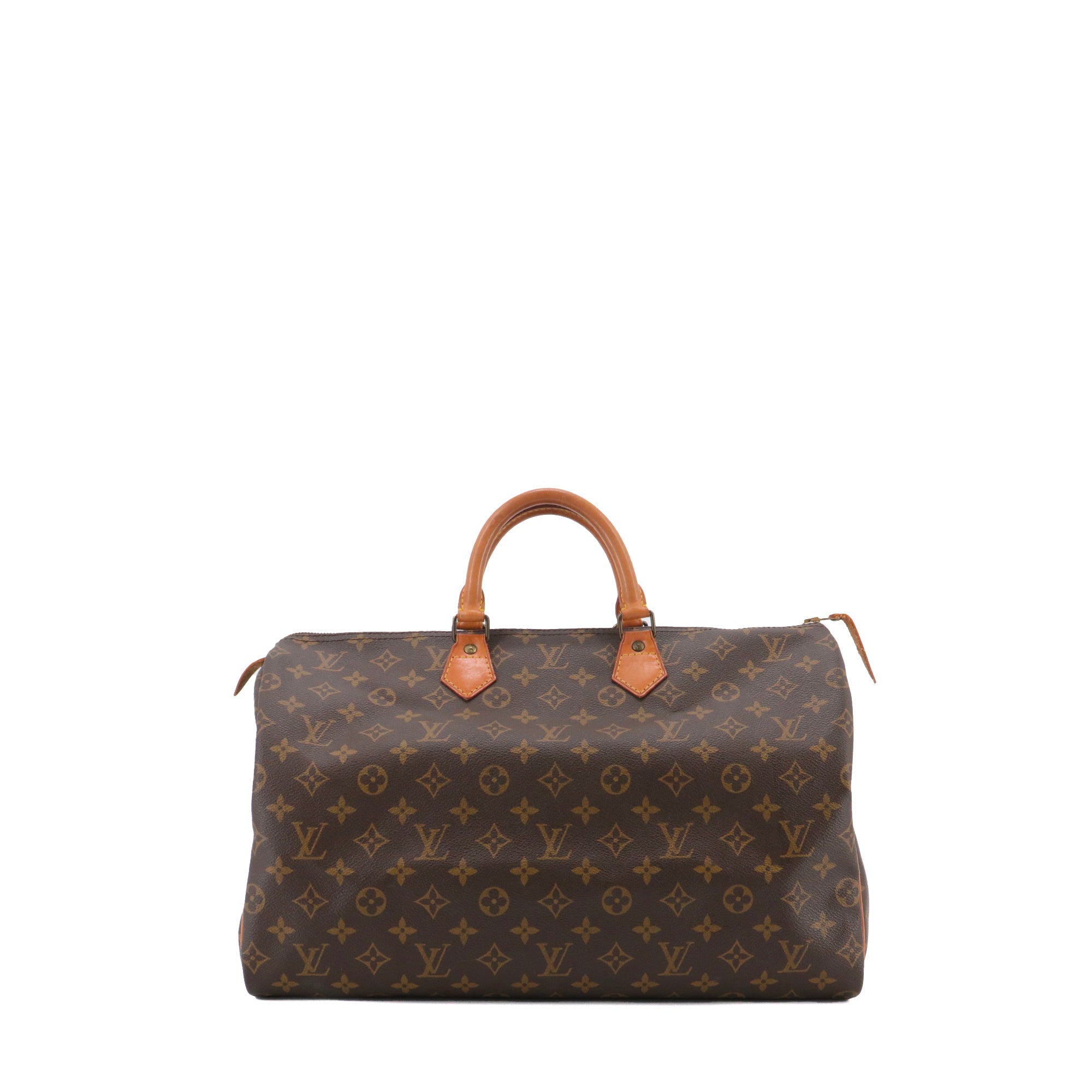 LOUIS VUITTON - Sac à main Speedy 40 Louis Vuitton en toile monogrammée vintage