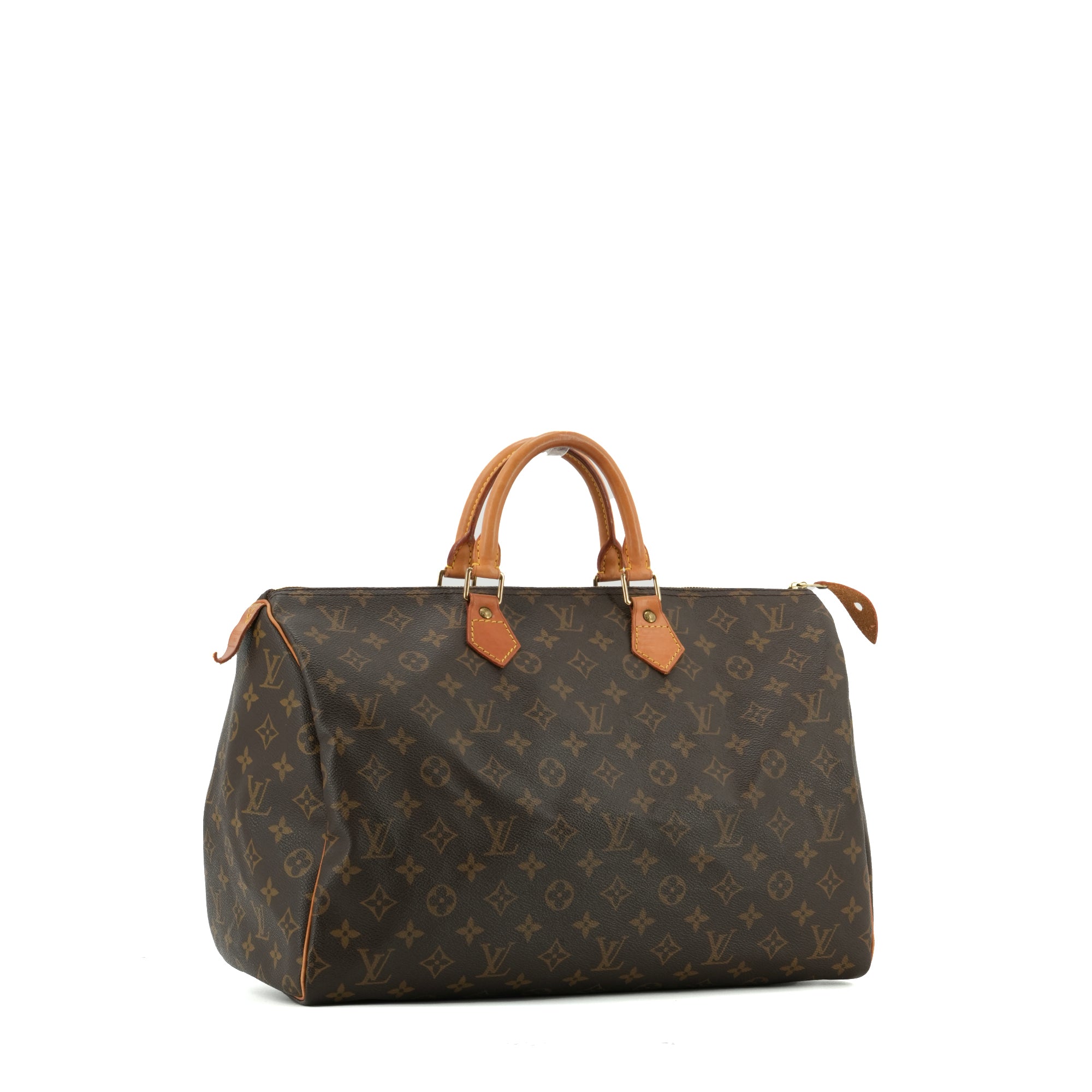 LOUIS VUITTON - Sac à main Speedy 40 Louis Vuitton en toile monogrammée vintage
