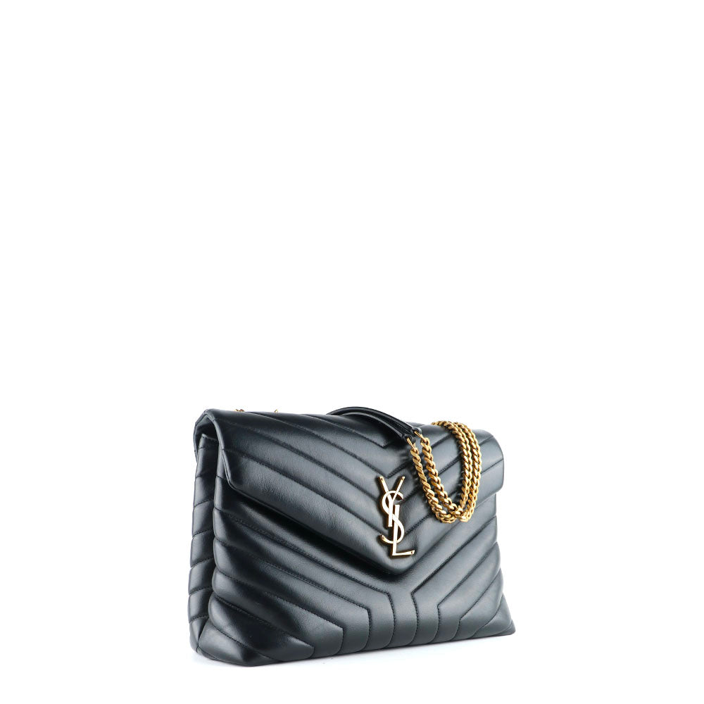 SAINT LAURENT - Sac à épaule Loulou medium en cuir matelassé