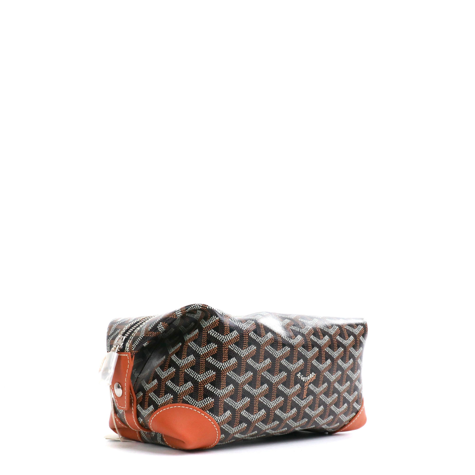 GOYARD - Belvédère PM shoulder bag in coated canvas and yellow leather