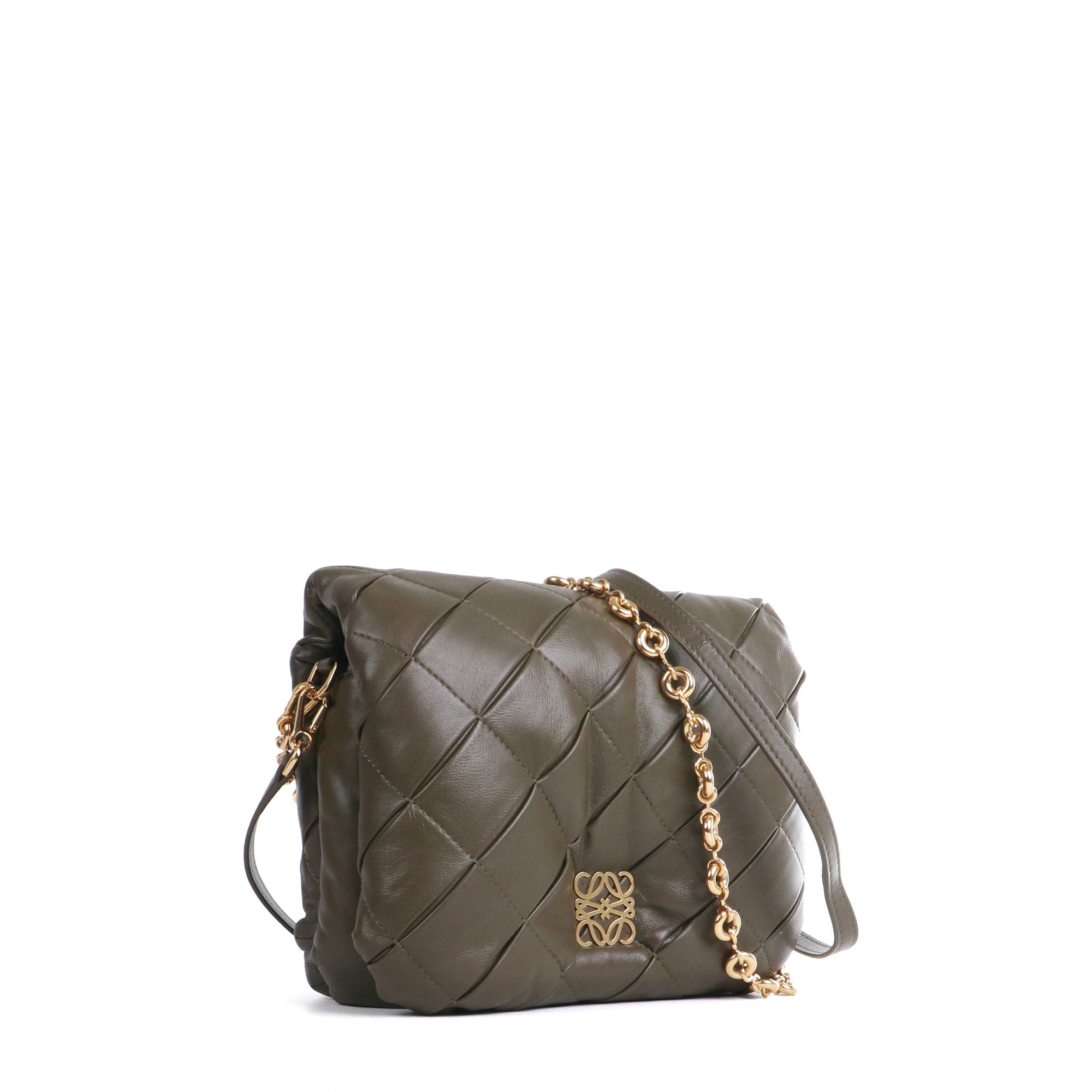 LOEWE - Flamenco Clutch shoulder bag in peach pink leather