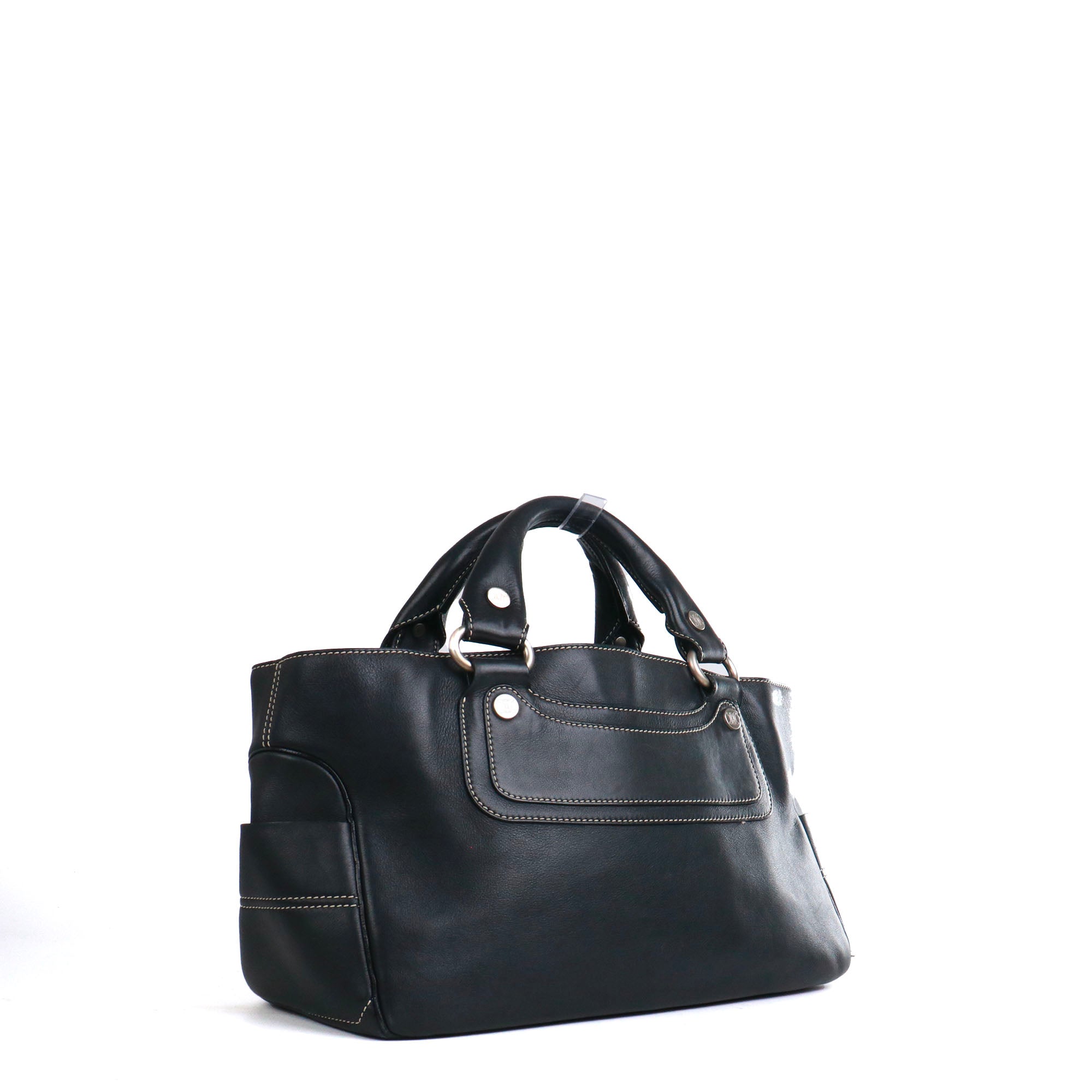 CELINE - Sac à main Boogie Celine vintage en cuir noir