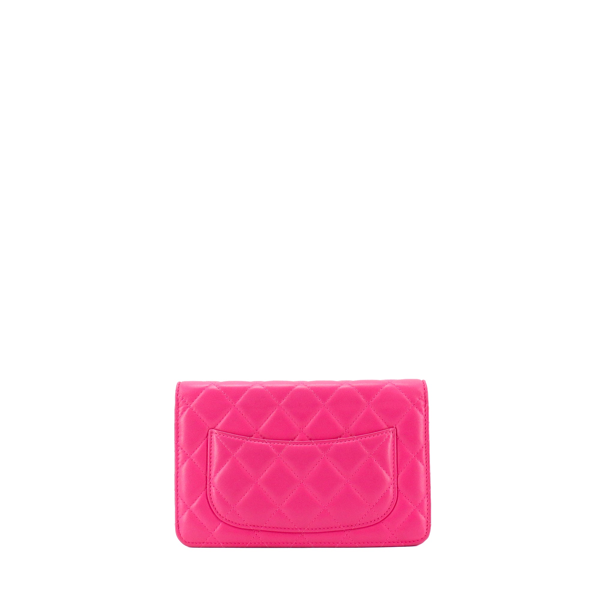 CHANEL - Sac Wallet On Chain Timeless Chanel en cuir lisse rose
