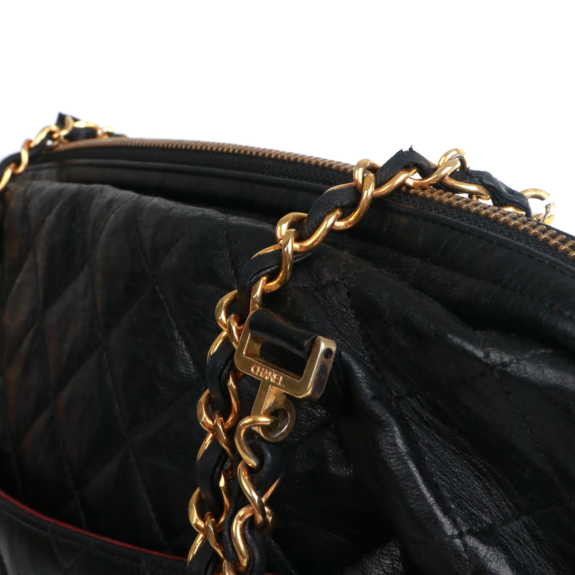 CHANEL - Vintage Chanel Caméra shoulder bag in cream white leather