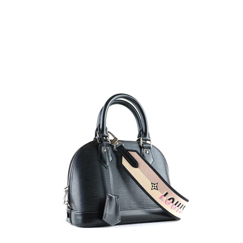LOUIS VUITTON - Sac à bandoulière Alma BB en cuir épi noir