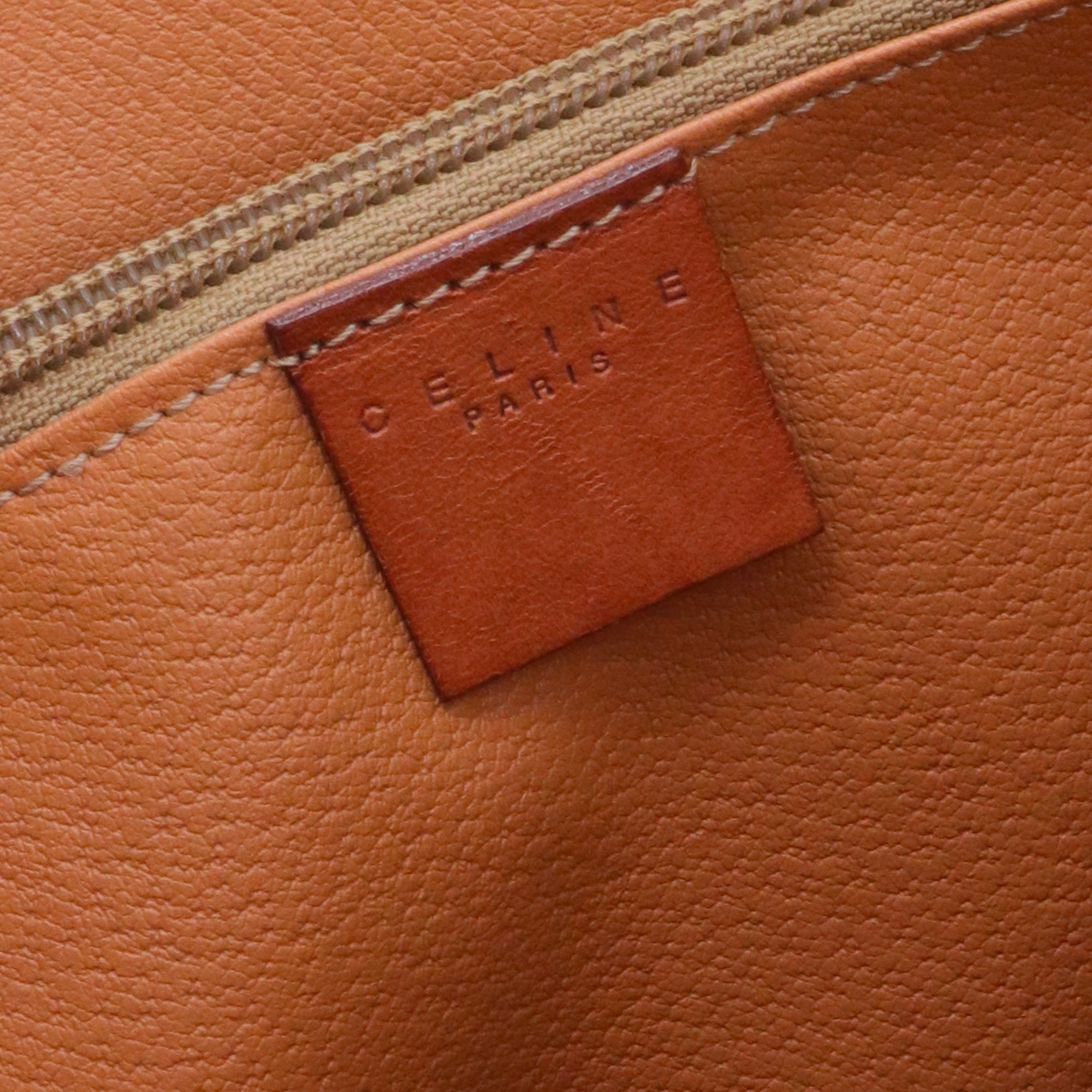 CELINE - Sac à main Seau Triomphe Celine en toile monogrammée marron