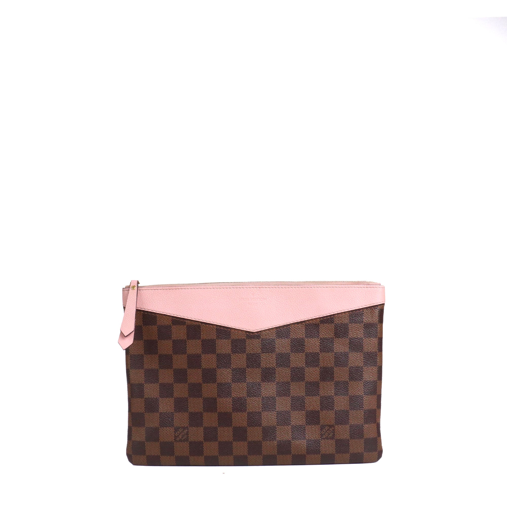 LOUIS VUITTON - Pochette Daily Pouch Louis Vuitton en cuir damier ébène