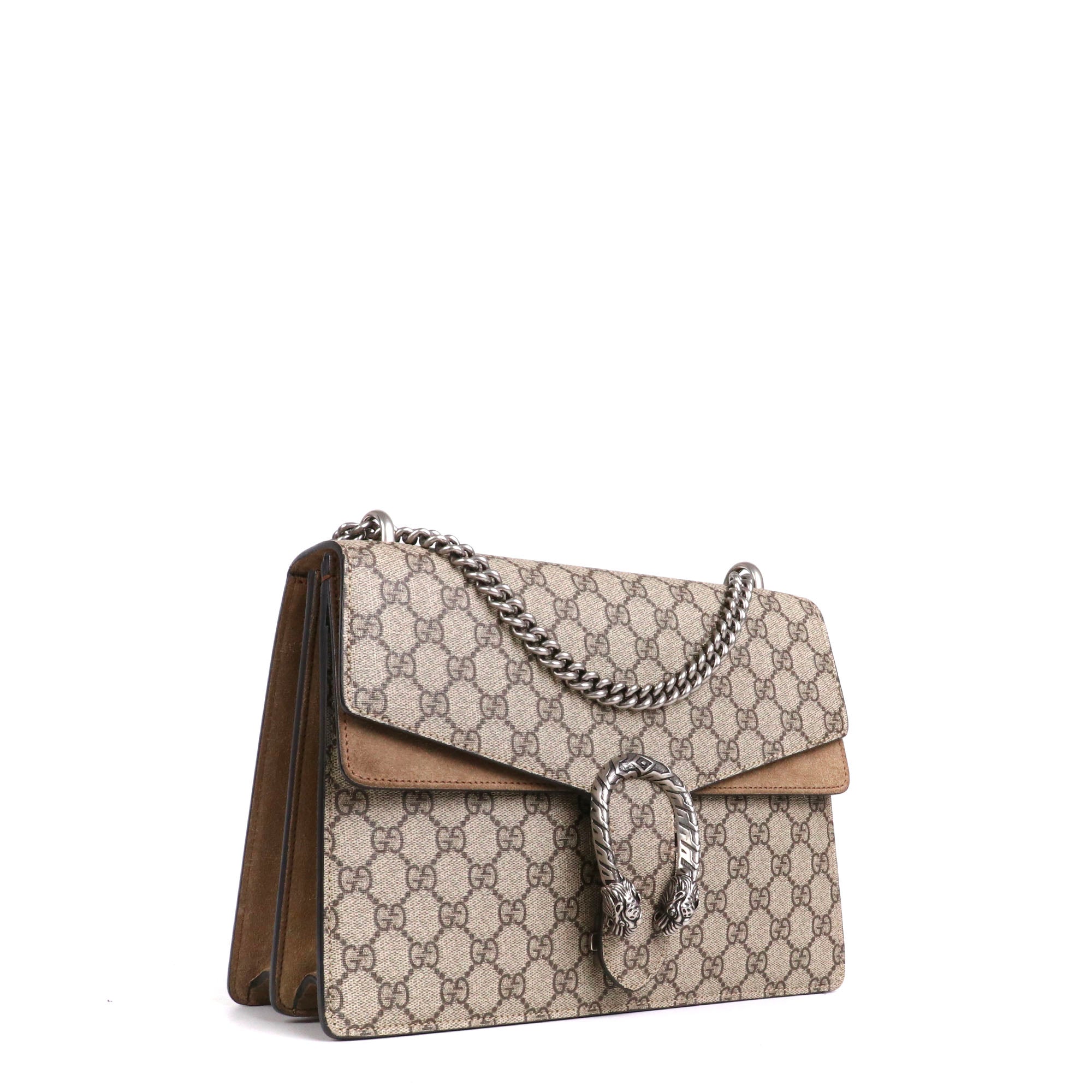 GUCCI - Sac à épaule Dionysus medium Gucci en toile monogrammée marron