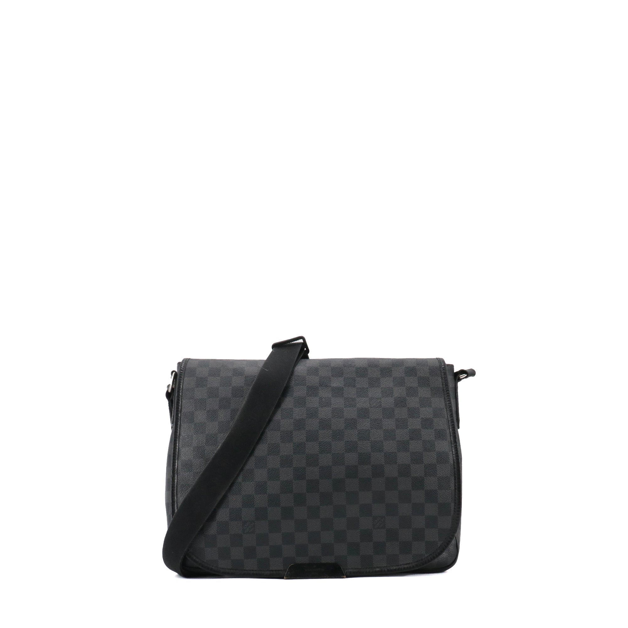 LOUIS VUITTON - Sac à bandoulière Daniel GM Louis Vuitton en toile damier graphite