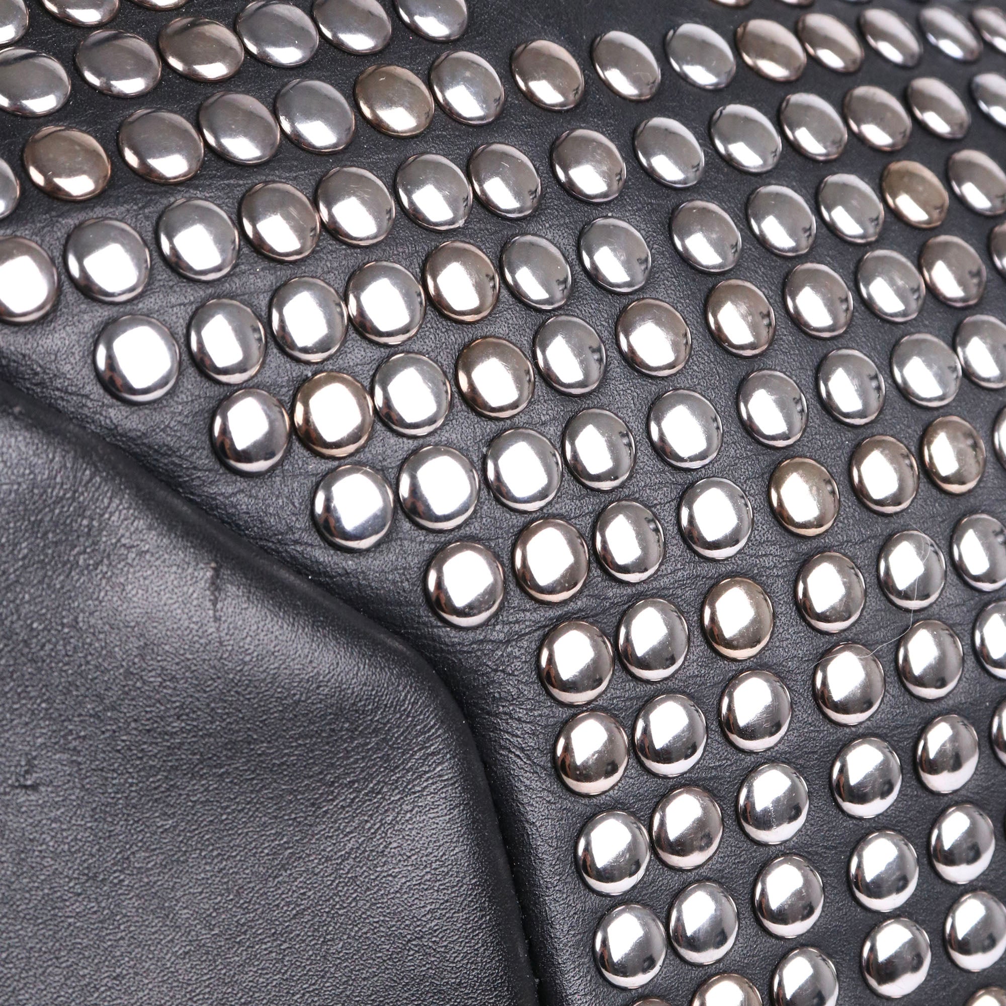 SAINT LAURENT - Sac à main Easy Rock vintage Saint Laurent en cuir noir