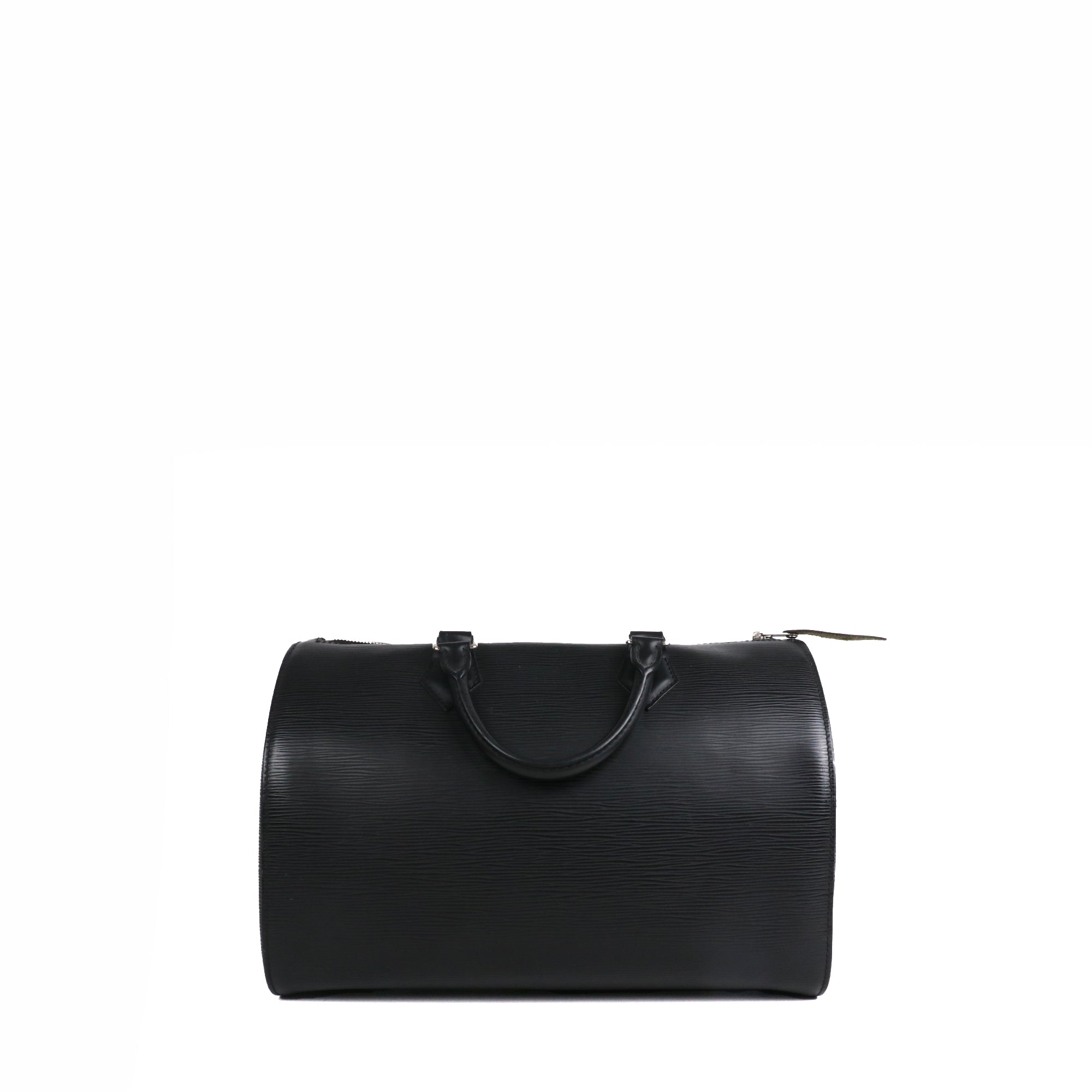LOUIS VUITTON - Sac à main Speedy 35 Louis Vuitton en cuir épi noir