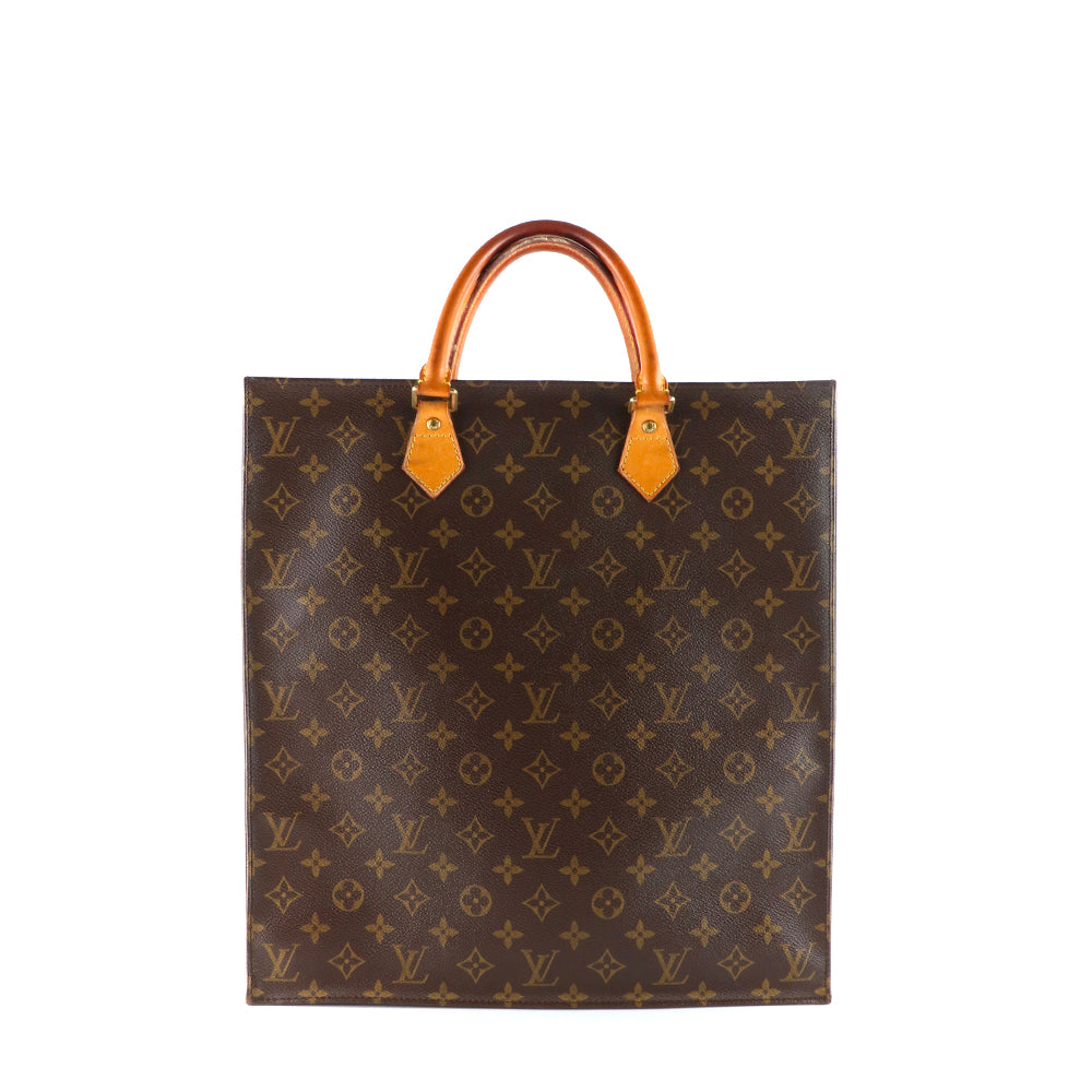LOUIS VUITTON - Sac cabas plat en toile enduite monogrammée