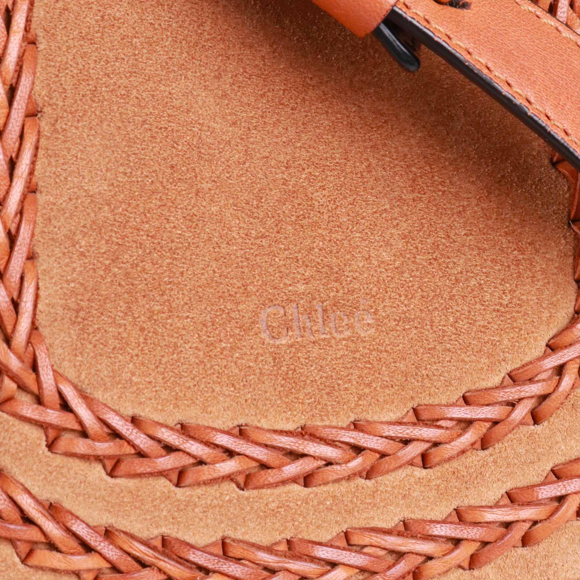 CHLOÉ - Sac à bandoulière Hudson Chloé en daim marron