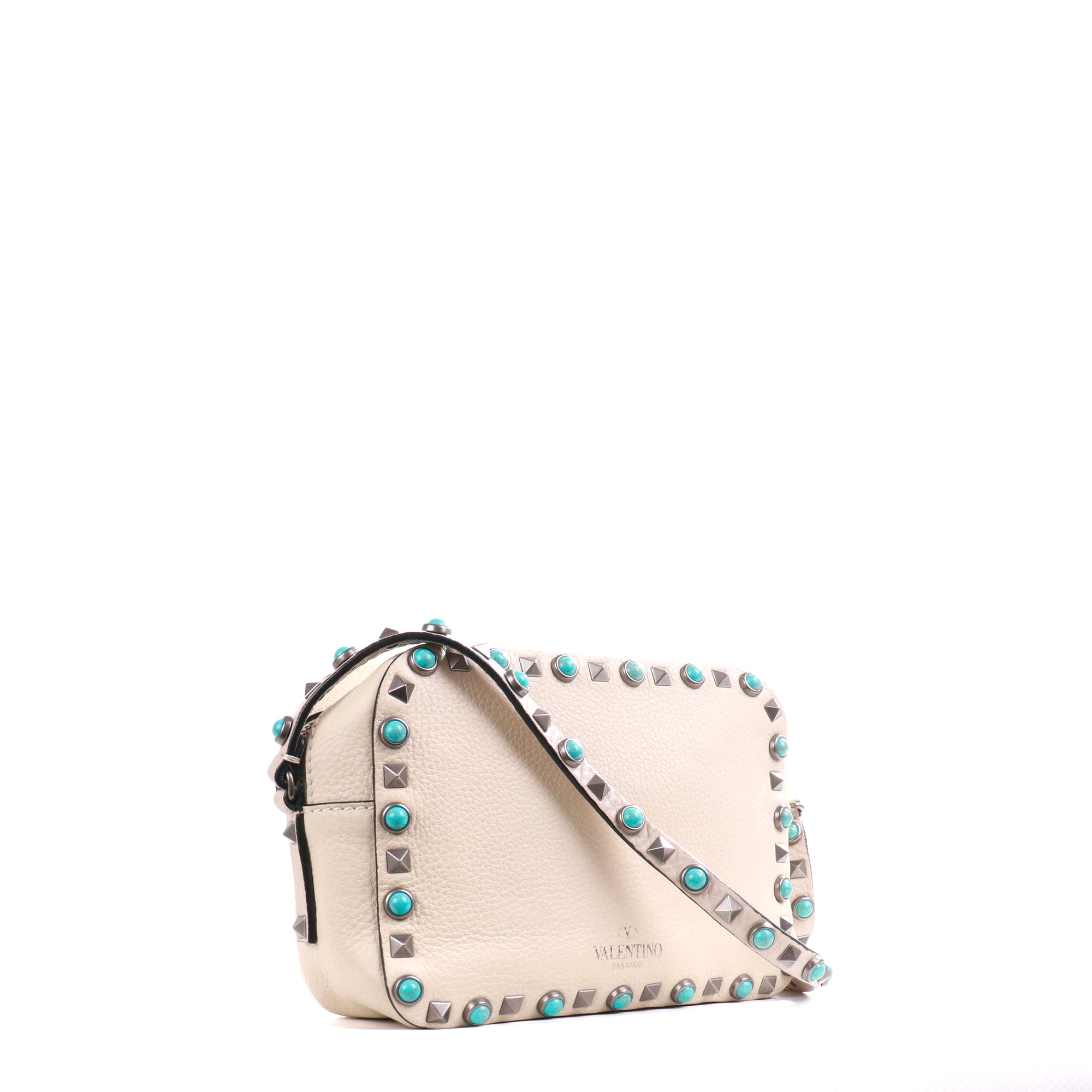 VALENTINO - Rockstud leather tote bag