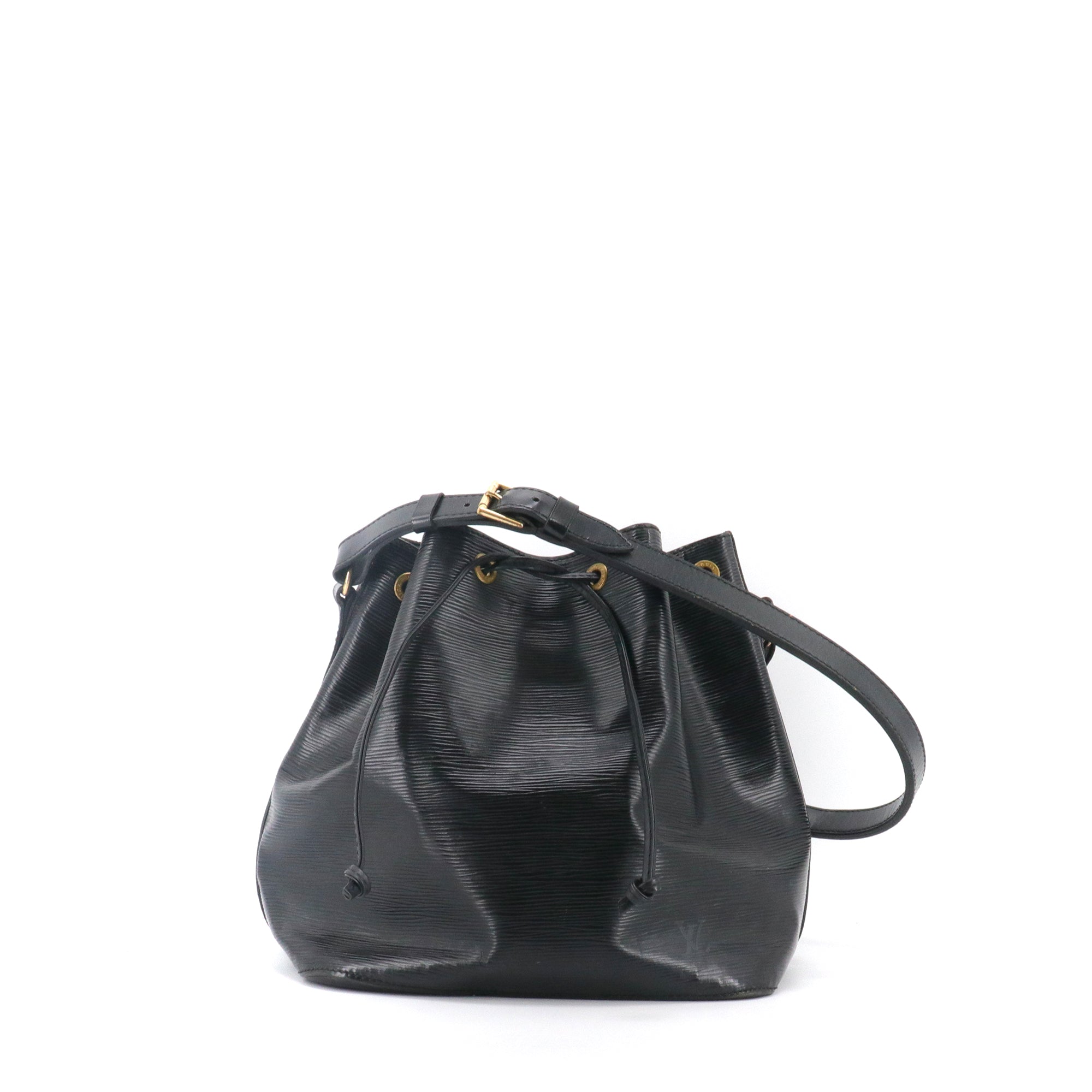 LOUIS VUITTON - Sac à épaule Noé PM Louis Vuitton en cuir épi noir vintage