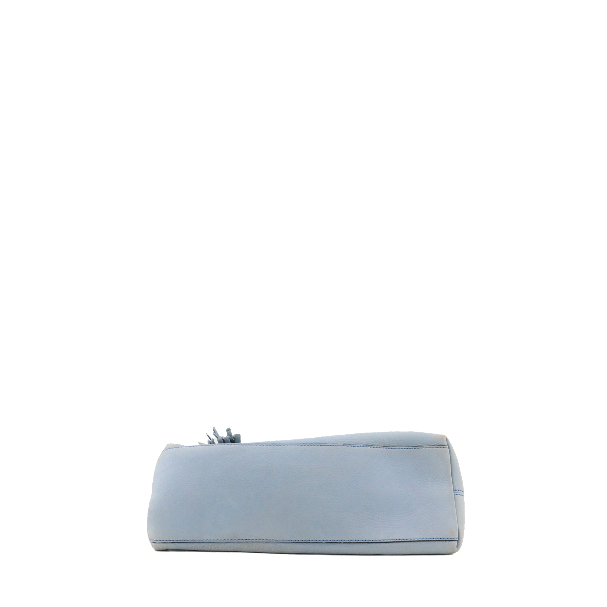 GUCCI - Sac cabas Soho Gucci en cuir grainé bleu clair