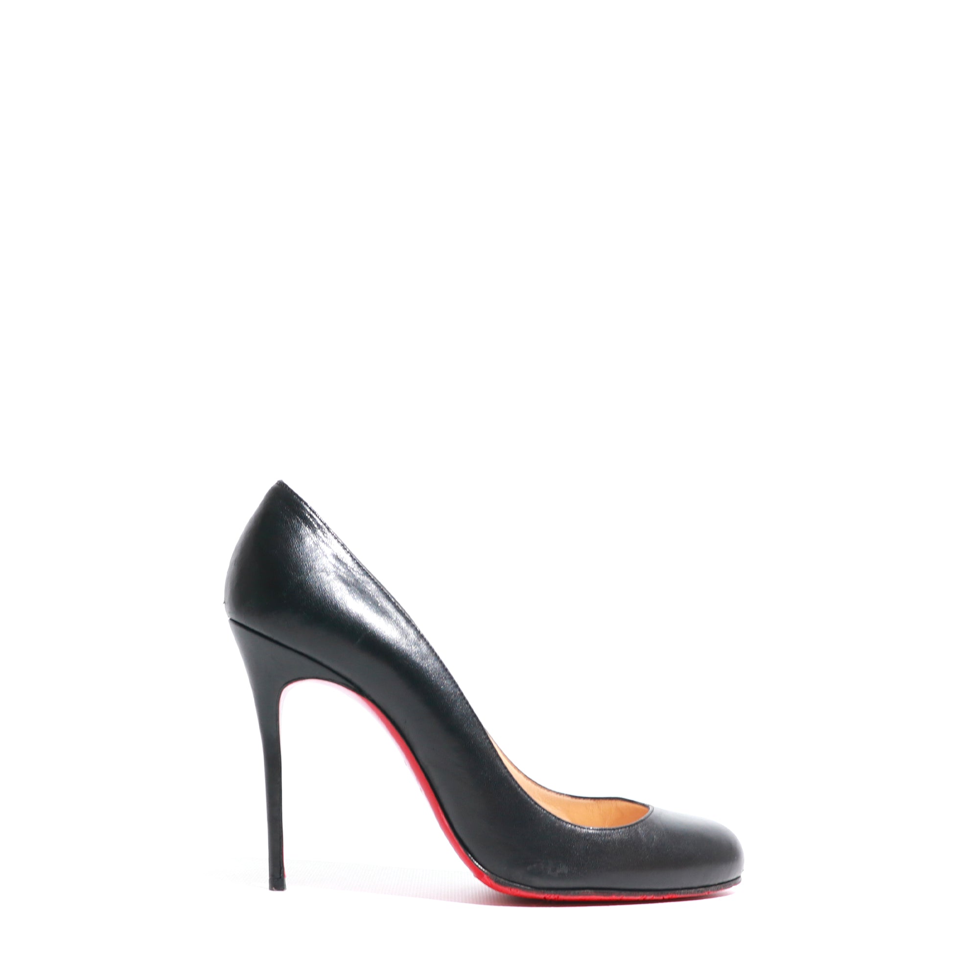 LOUBOUTIN - Escarpins Fifi en cuir lisse noir (T39)