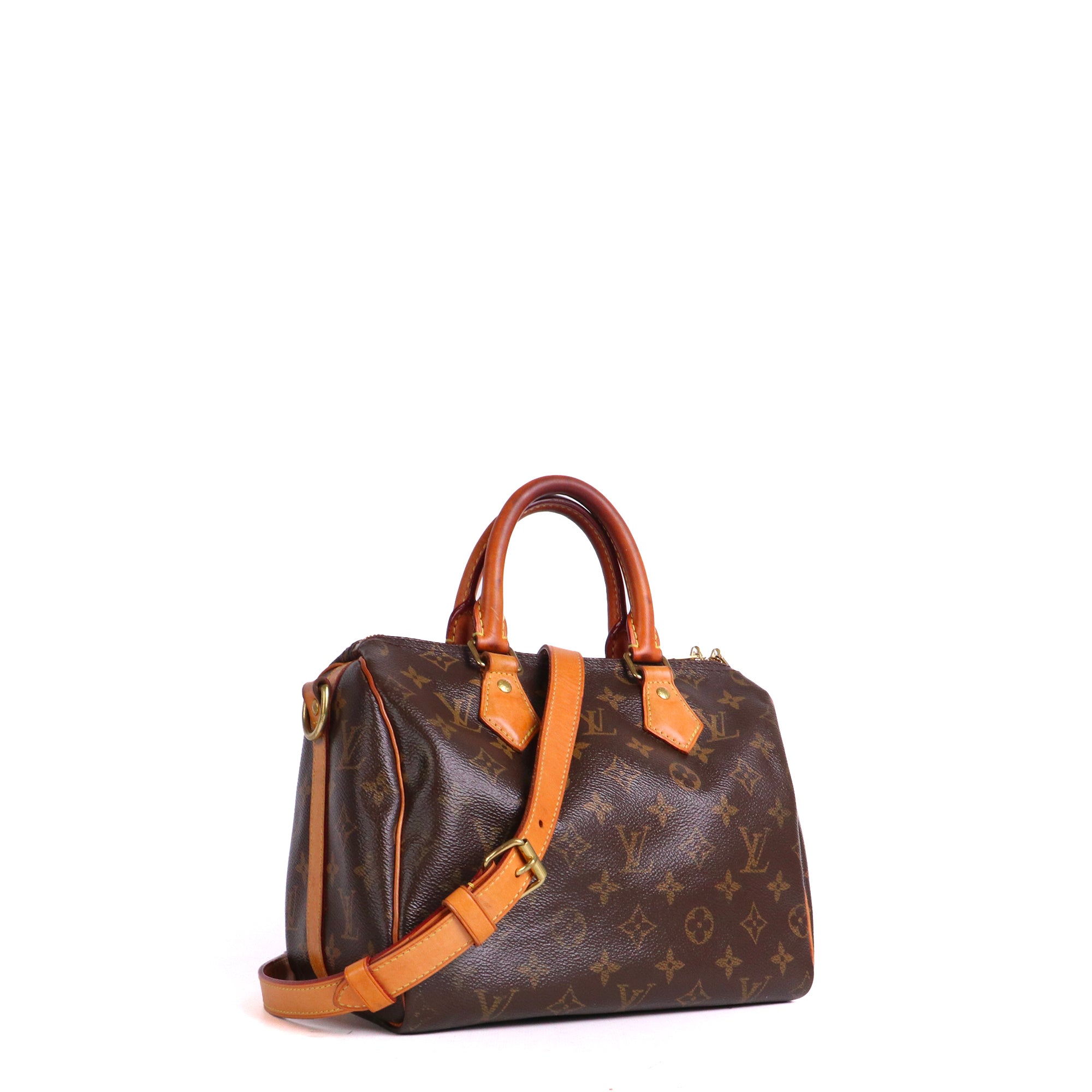 LOUIS VUITTON - Sac à bandoulière Speedy 25 Louis Vuitton en toile monogrammée