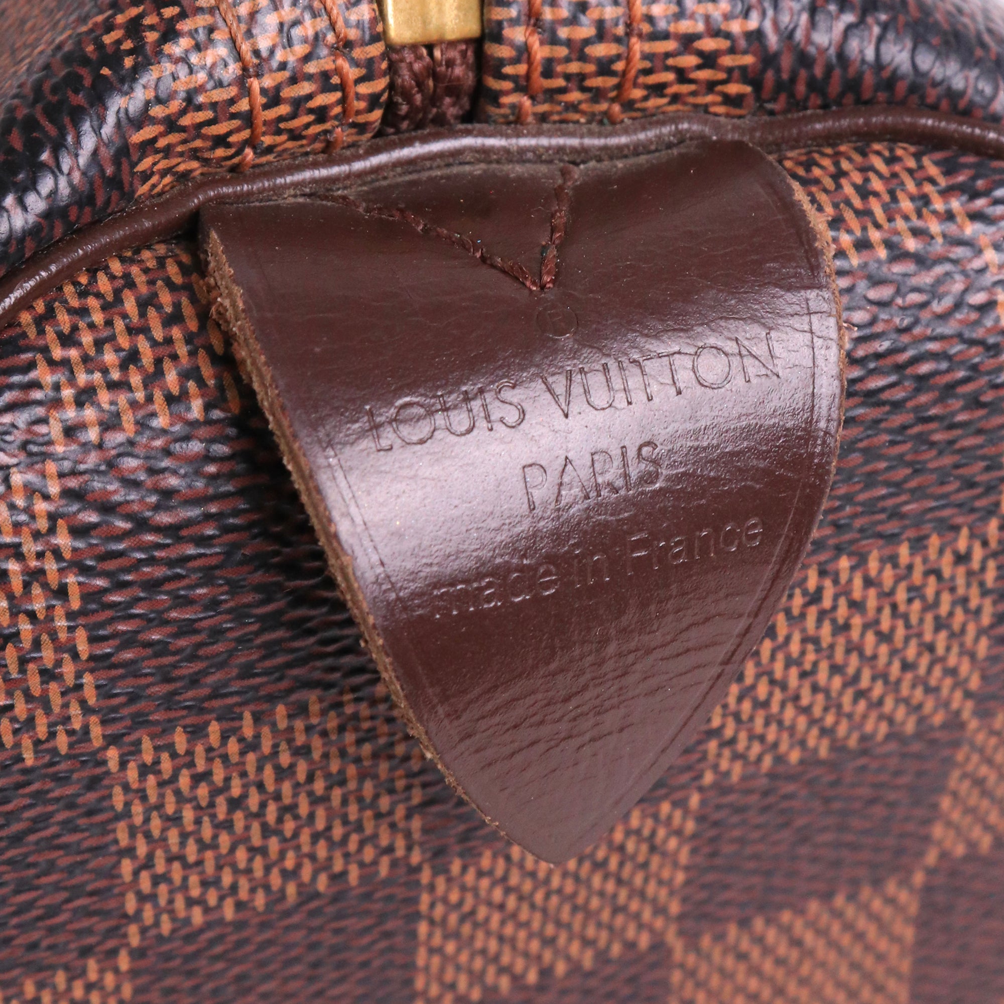 LOUIS VUITTON - Sac à main Speedy 30 Louis Vuitton en toile damier ébène