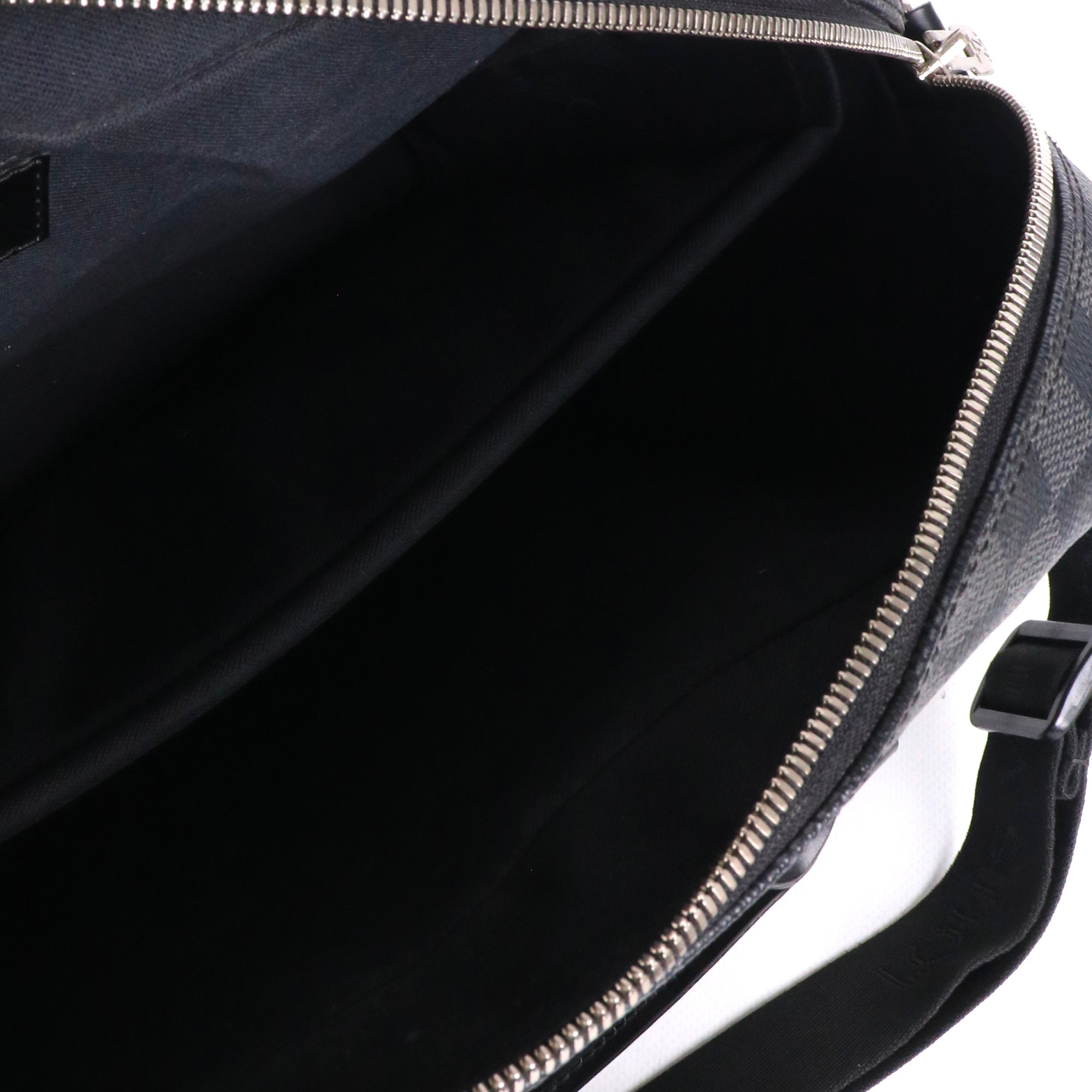 LOUIS VUITTON - Porte-documents Icare Louis Vuitton en toile enduite damier Graphite