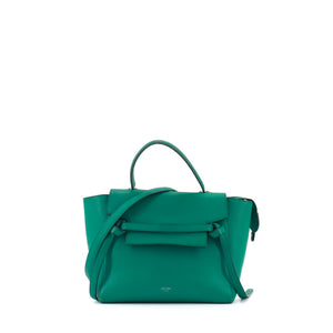 CELINE - Celine Belt Nano shoulder bag in jade green grained leather
