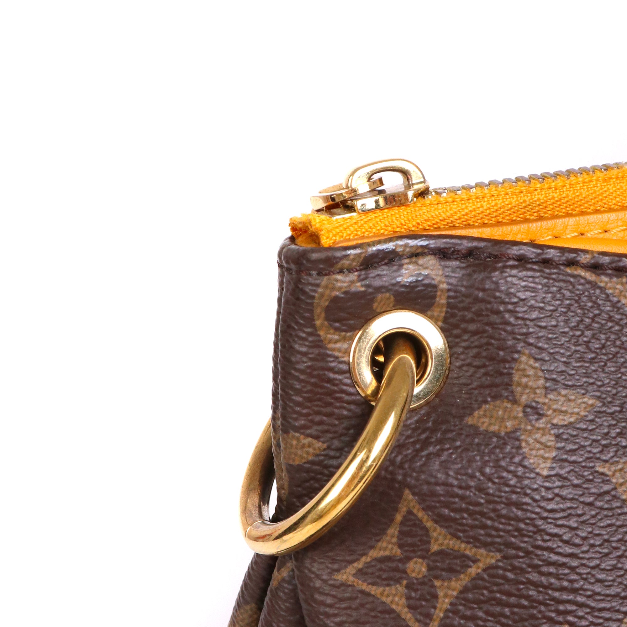 LOUIS VUITTON - Sac à main Pallas Louis Vuitton en toile monogrammée