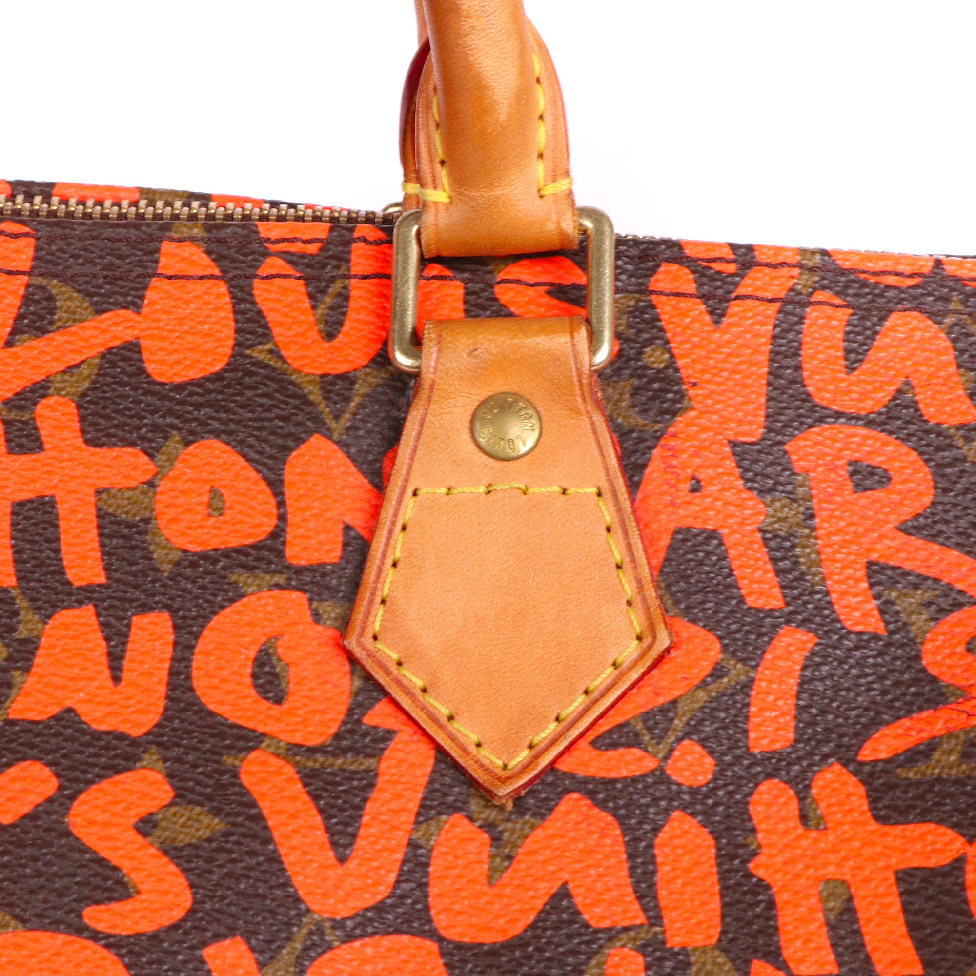 LOUIS VUITTON - Sac à main Speedy 30 Louis Vuitton x Stephen Sprouse en toile monogrammée