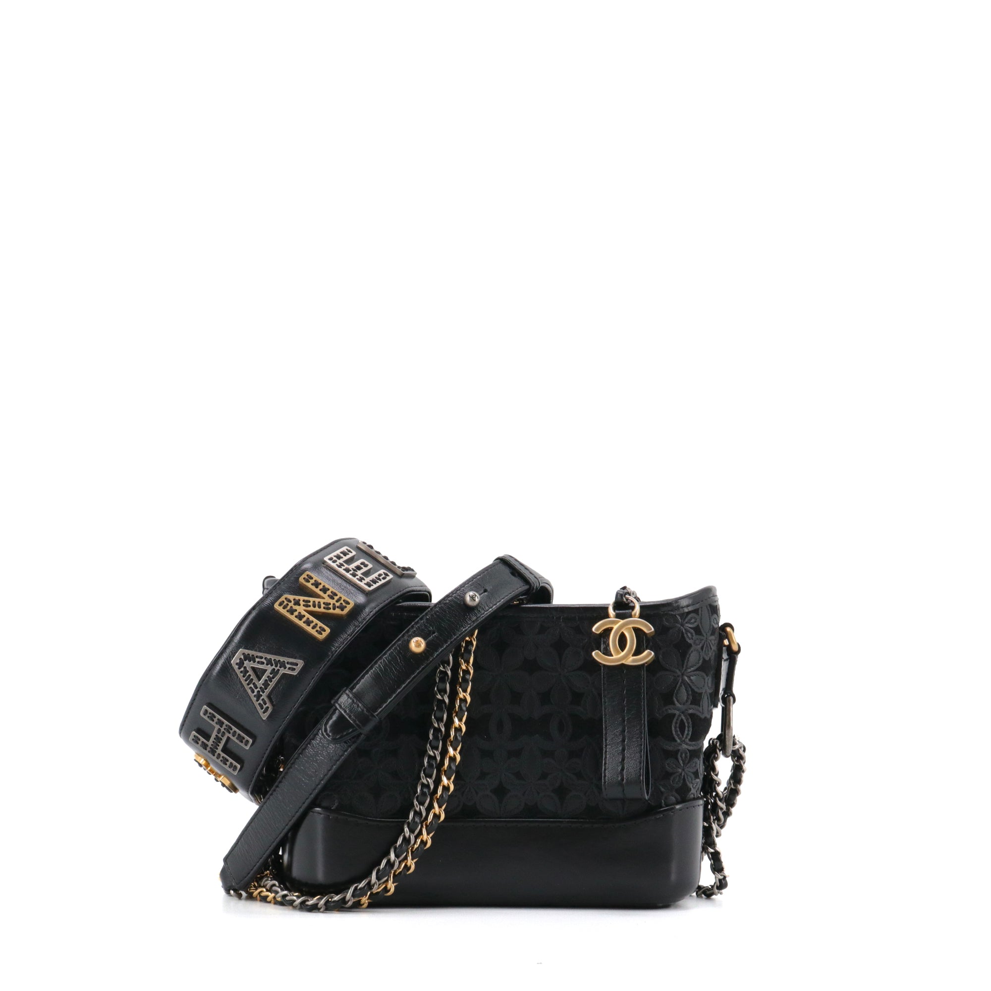 CHANEL - Sac à bandoulière Gabrielle Mini Édition Limitée Chanel en cuir et toile noire
