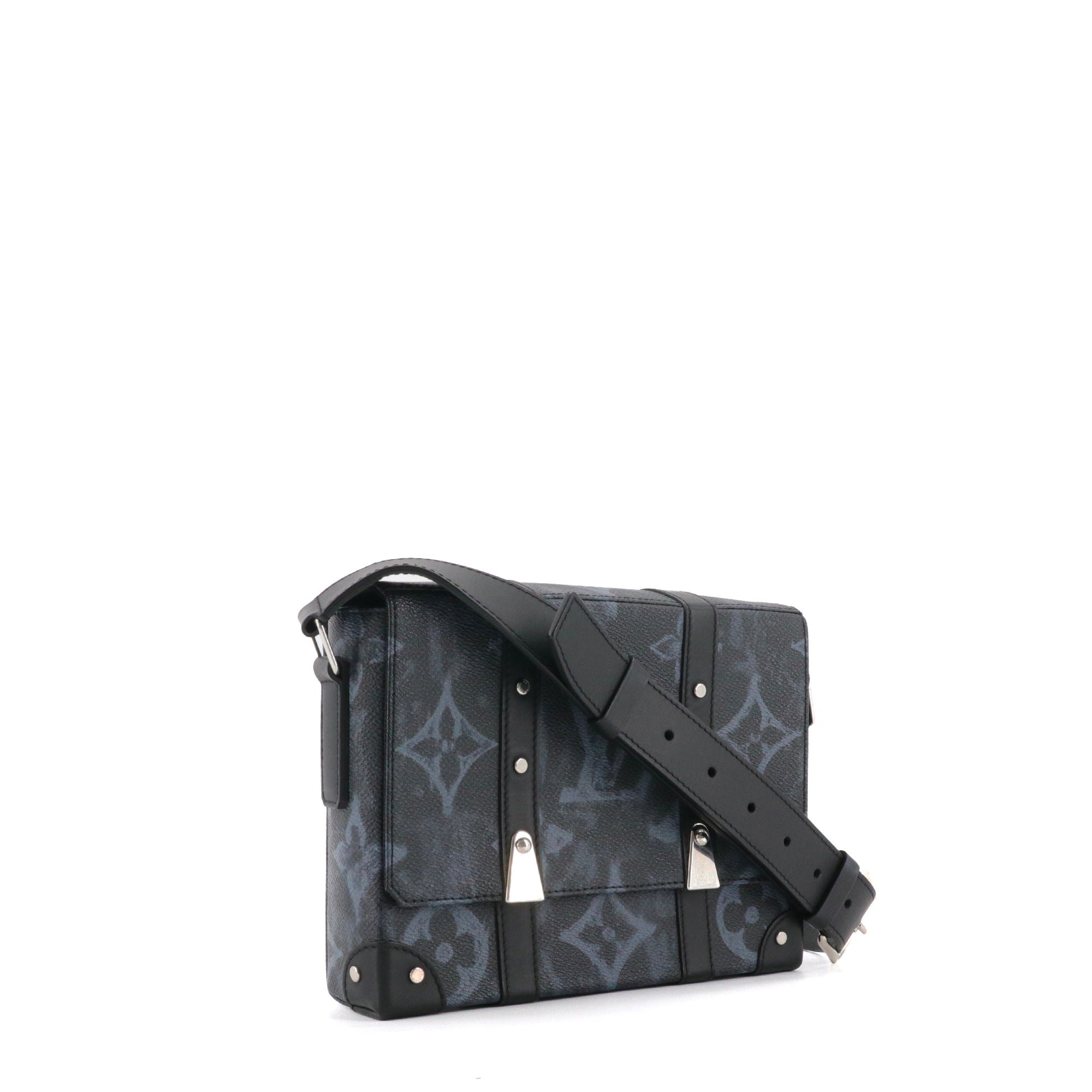 LOUIS VUITTON - Sacs à bandoulière Malle Monogram Louis Vuitton en toile noire pastel