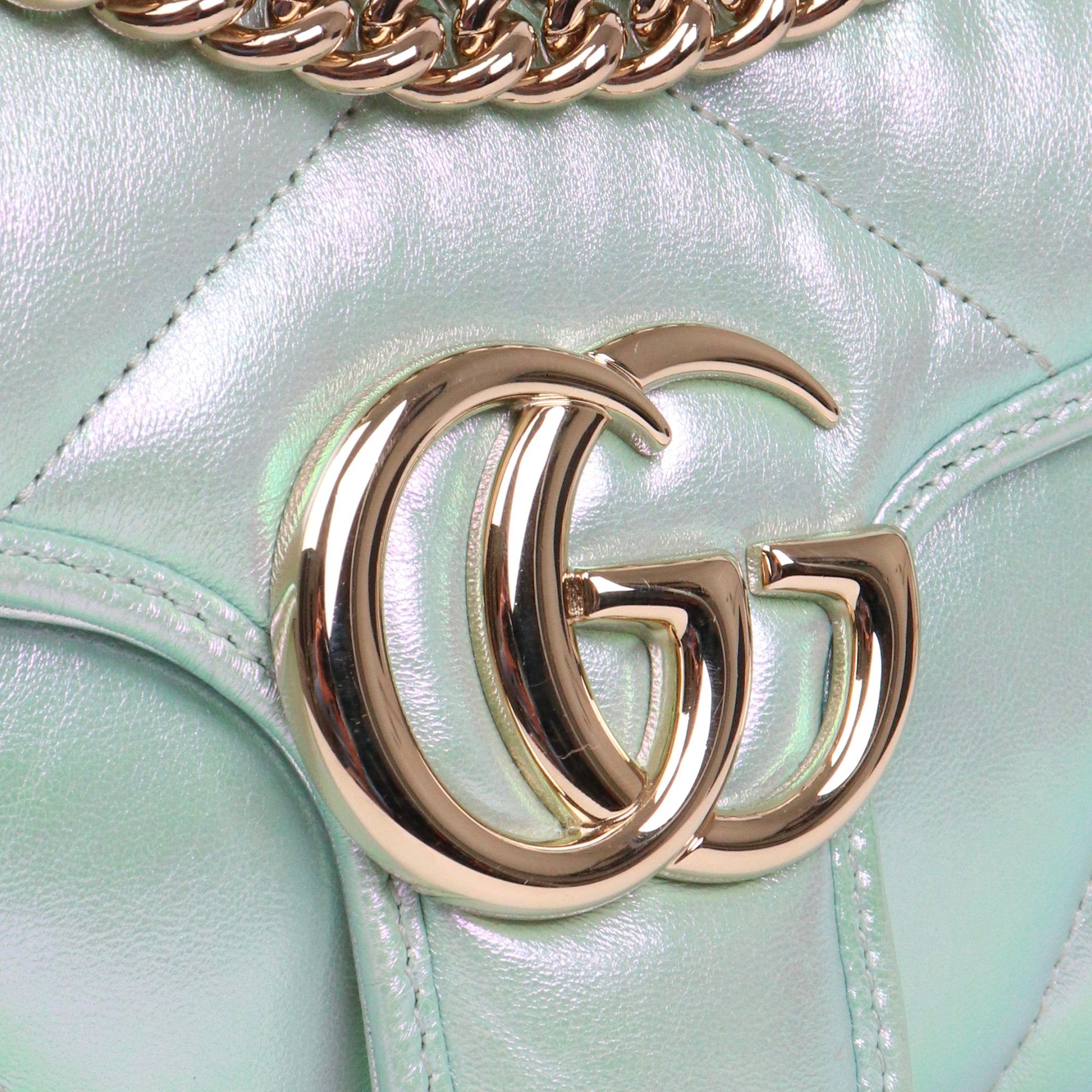 GUCCI - Gucci Small Size GG Marmont shoulder bag in pink leather
