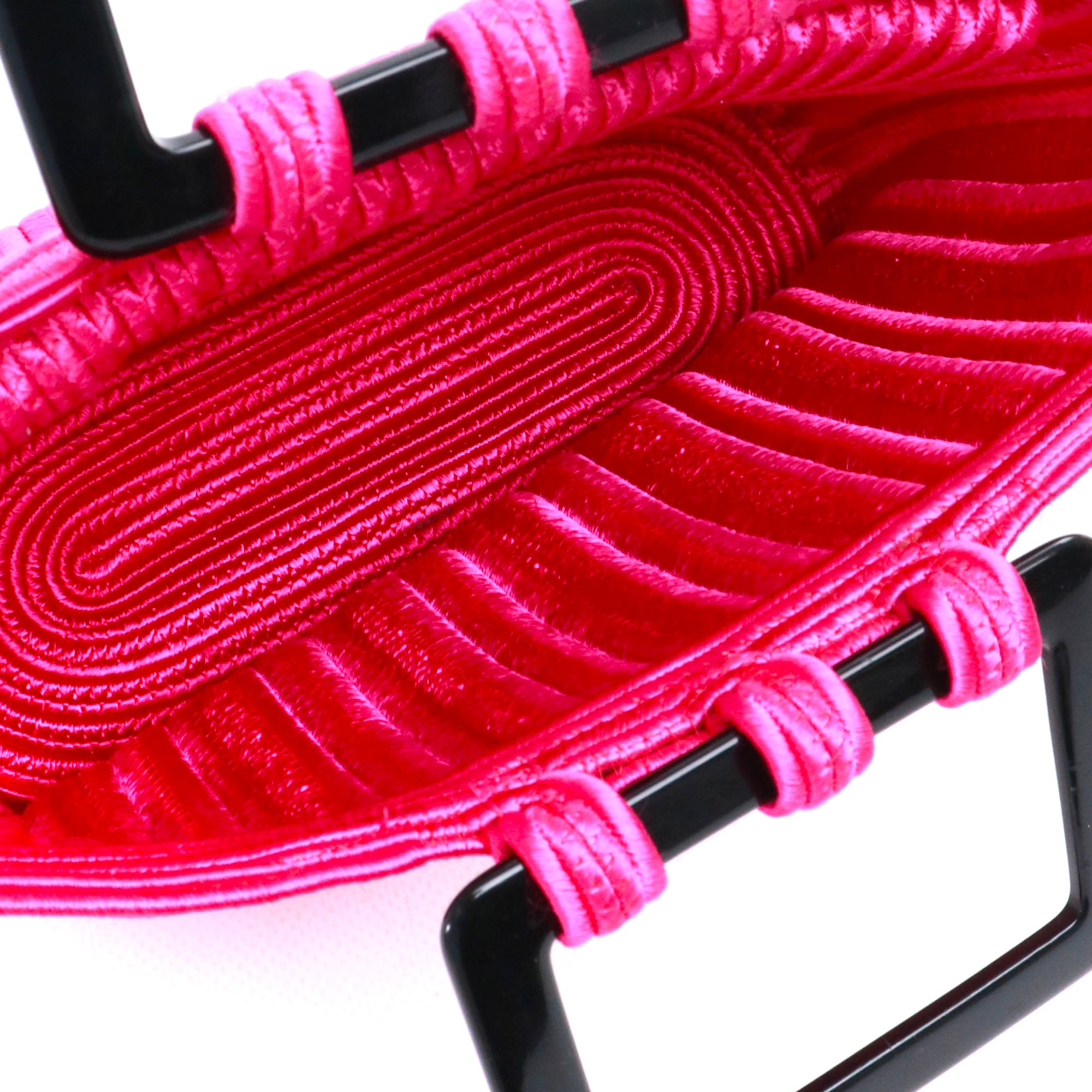 SAINT LAURENT - Sac à main Yves Saint Laurent vintage en soie et coton