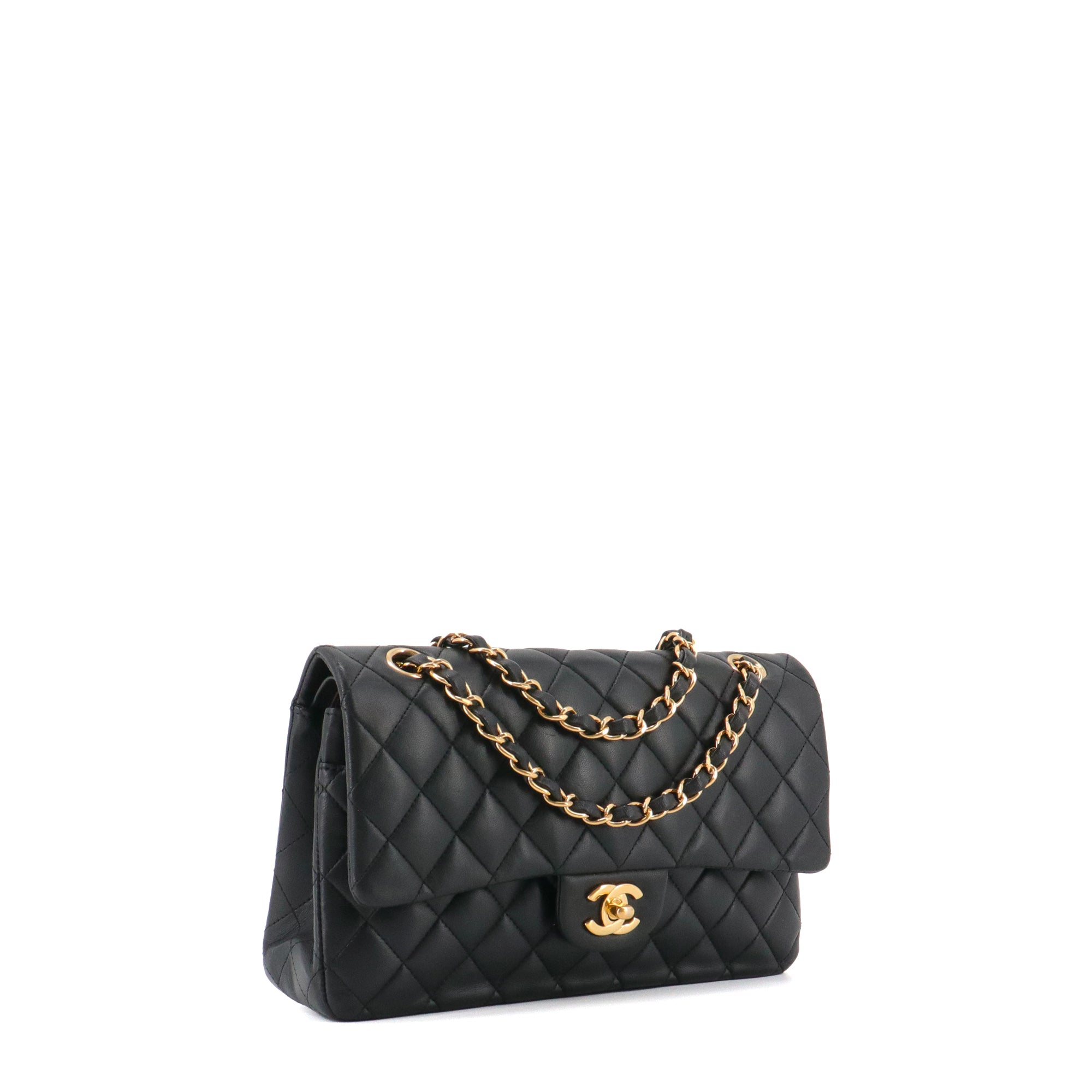 CHANEL - Sac à main Classique/Timeless 11.12 Chanel en cuir lisse noir