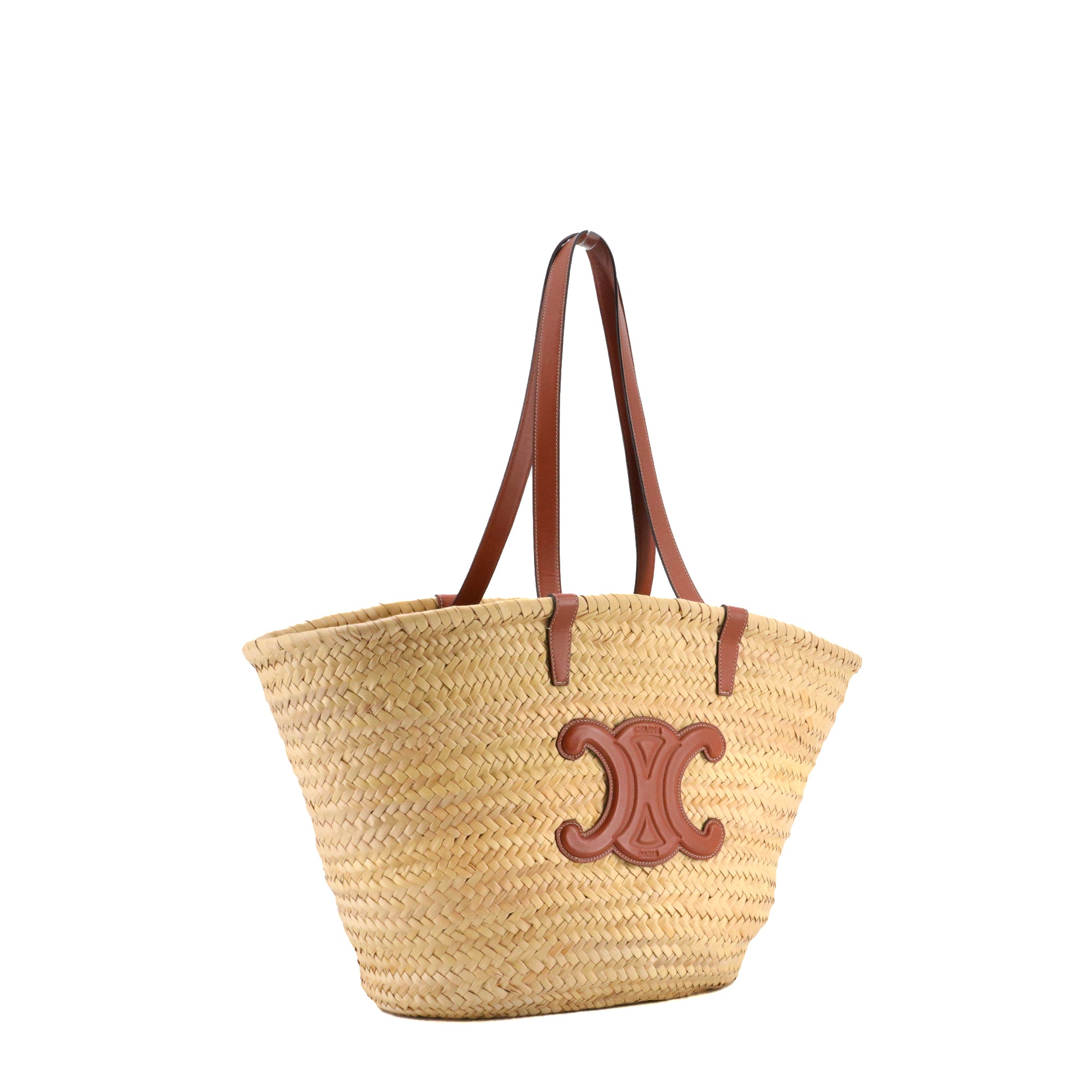 CELINE - Triomphe wicker basket teen model