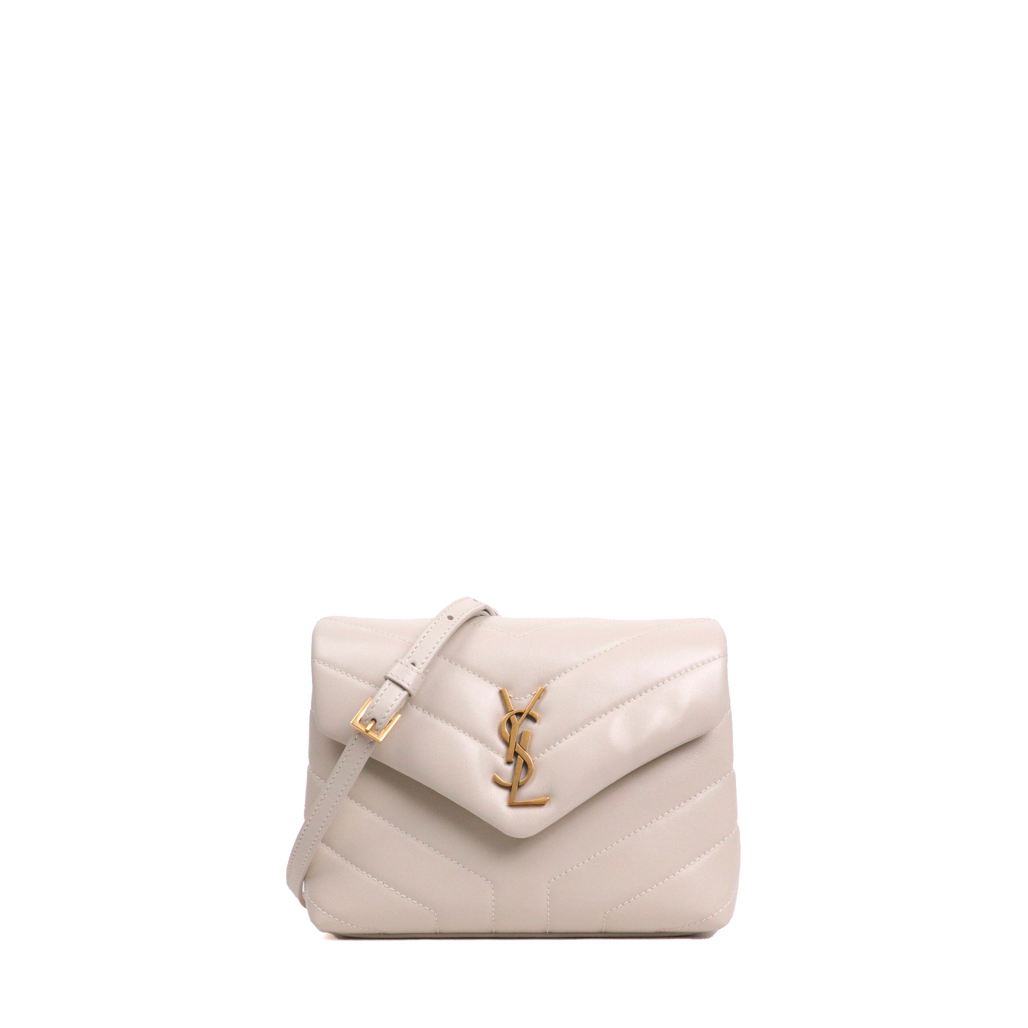 SAINT LAURENT - Saint Laurent Loulou small shoulder bag in black quilted leather