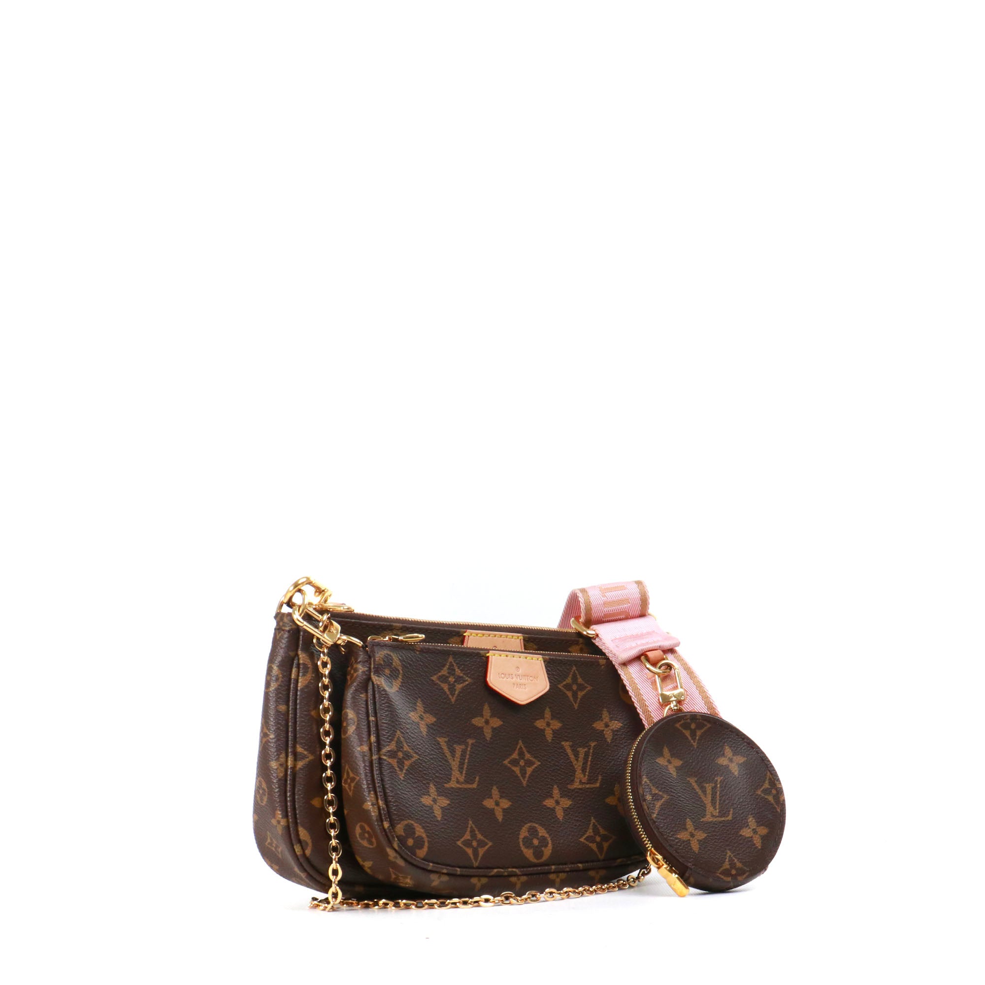 LOUIS VUITTON - Sac à bandoulière Multi Pochette Accessoires Louis Vuitton en toile monogramme