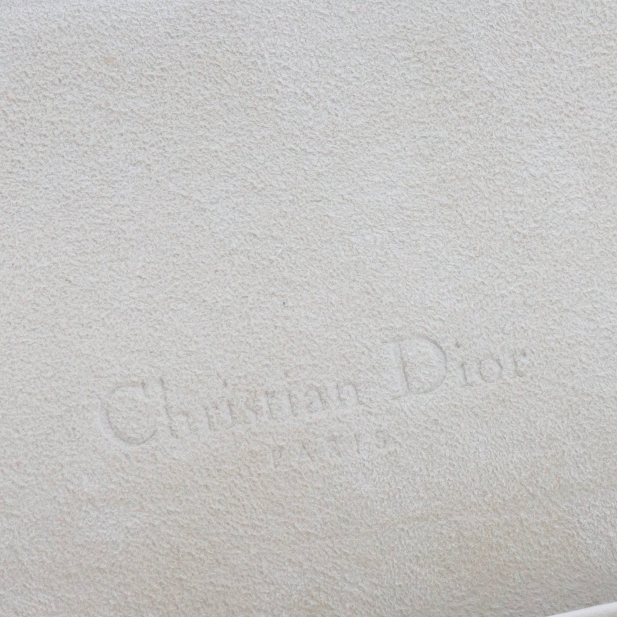 DIOR - Wallet On Chain Dioramour Dior en cuir à pois rouge et blanc