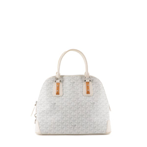 GOYARD - Sac à main Vendôme Goyard en toile monogrammée blanche